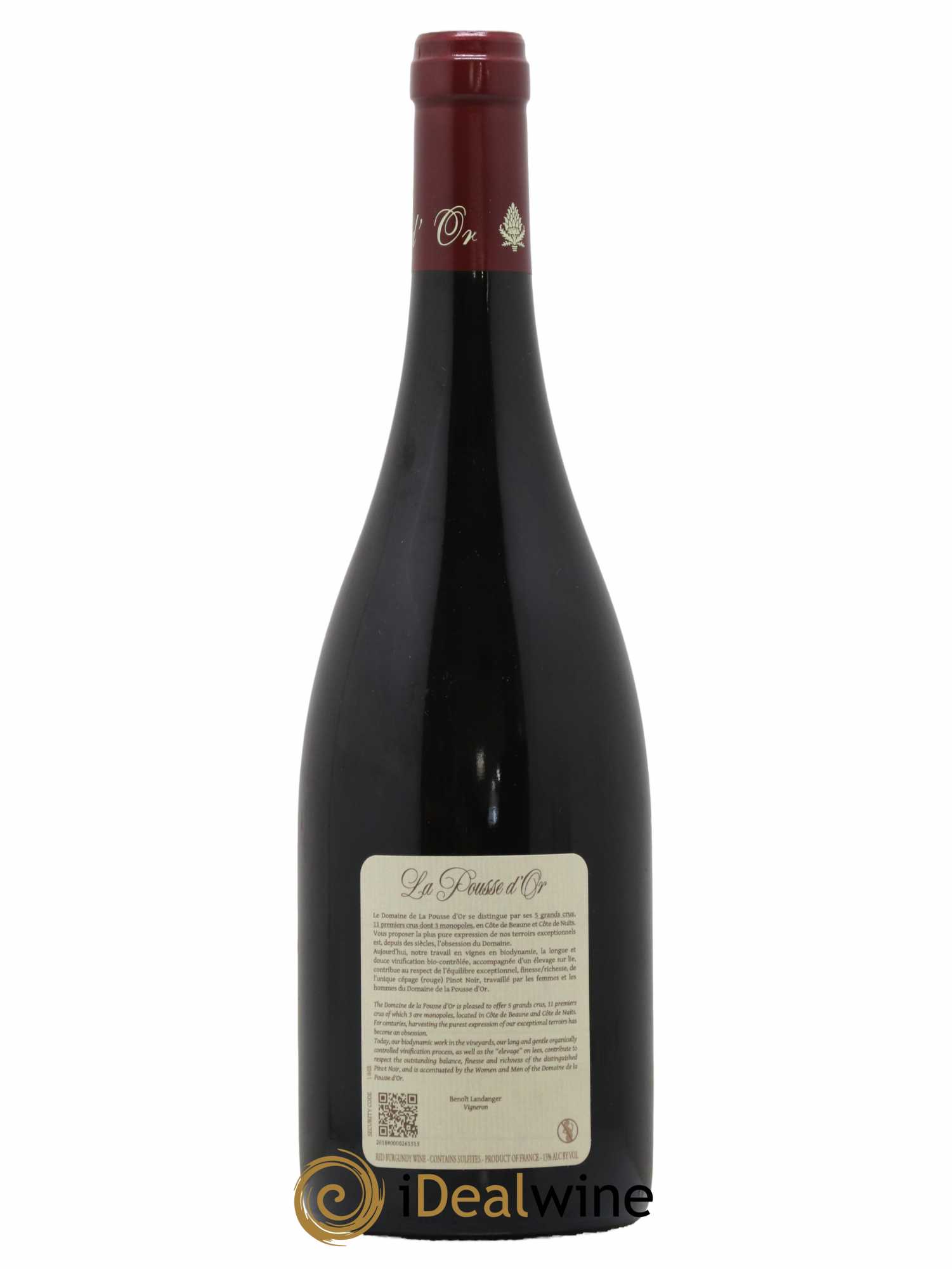 Bonnes-Mares Grand Cru La Pousse d'Or (Domaine de) 2018 - Lot de 1 bouteille - 1