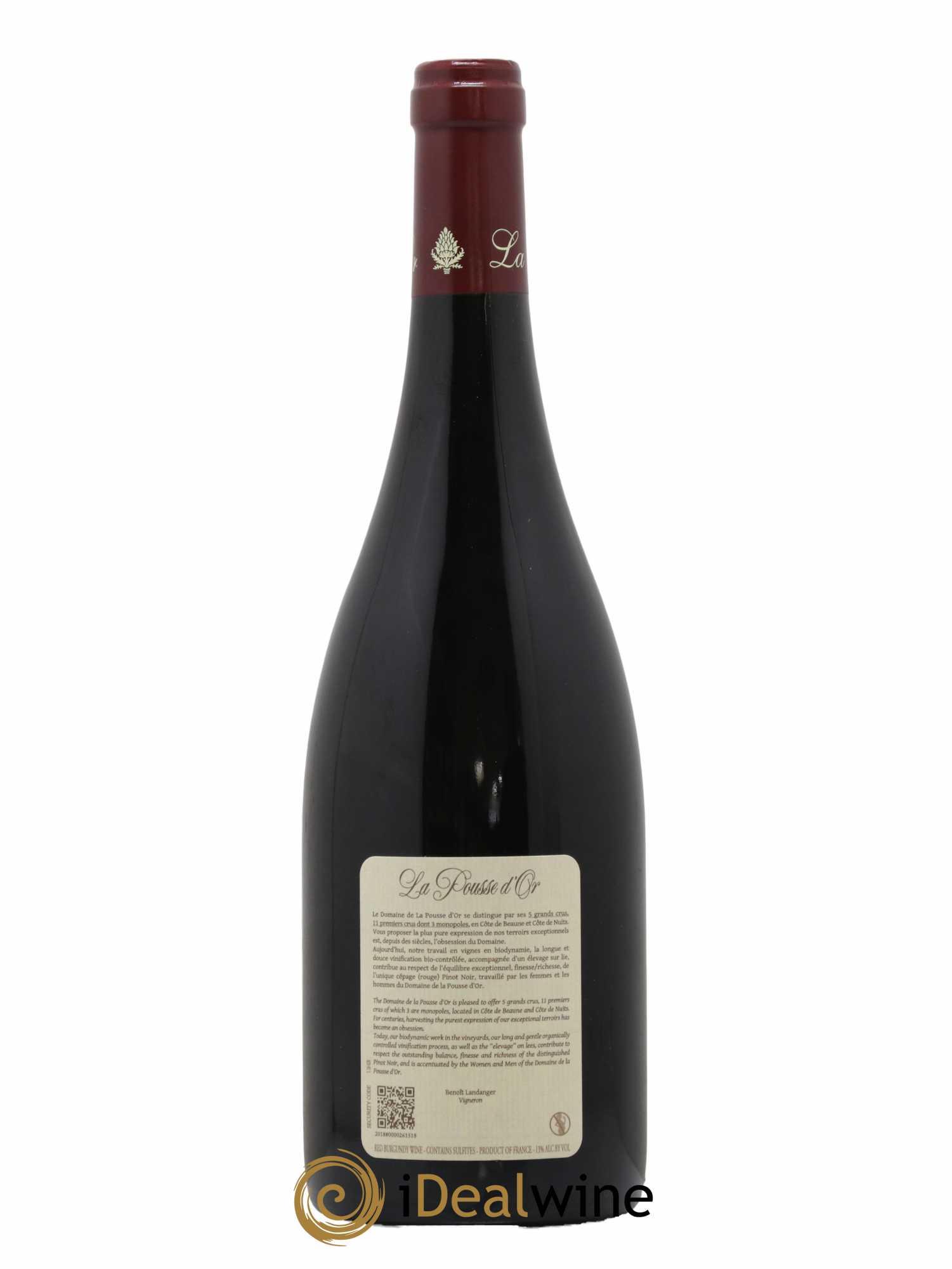 Clos de la Roche Grand Cru La Pousse d'Or (Domaine de) 2018 - Lot de 1 bouteille - 1
