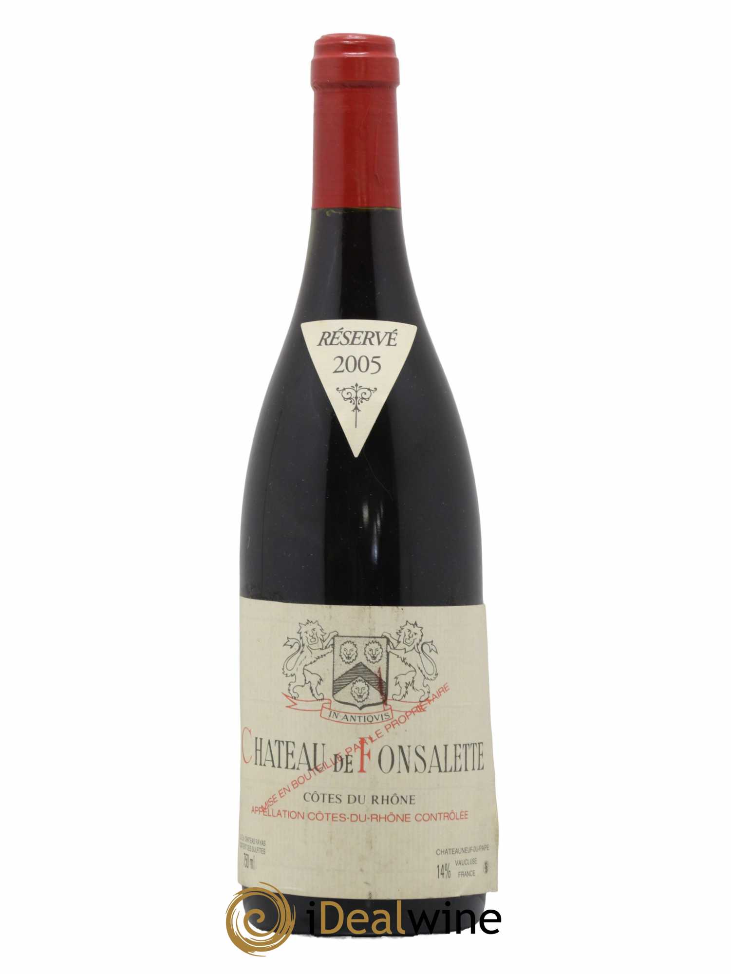 Côtes-du-Rhône Château de Fonsalette Emmanuel Reynaud 2005 - Lot de 1 bouteille - 0