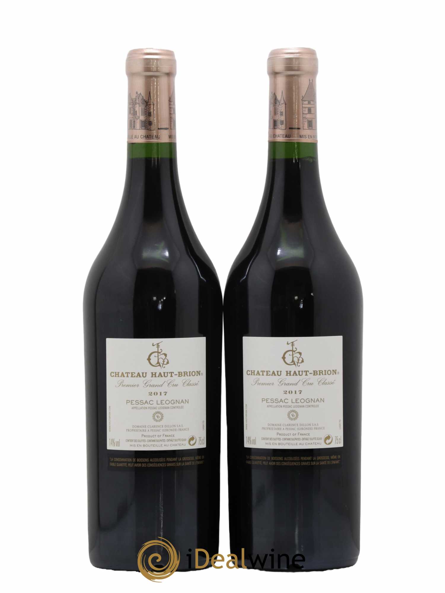 Château Haut Brion 1er Grand Cru Classé 2017 - Lot of 2 bottles - 1