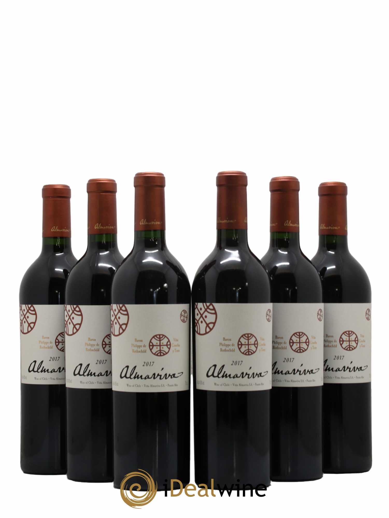 Chili Almaviva Baron P. de Rothschild Concha y Toro 2017 - Lot de 6 bouteilles - 0