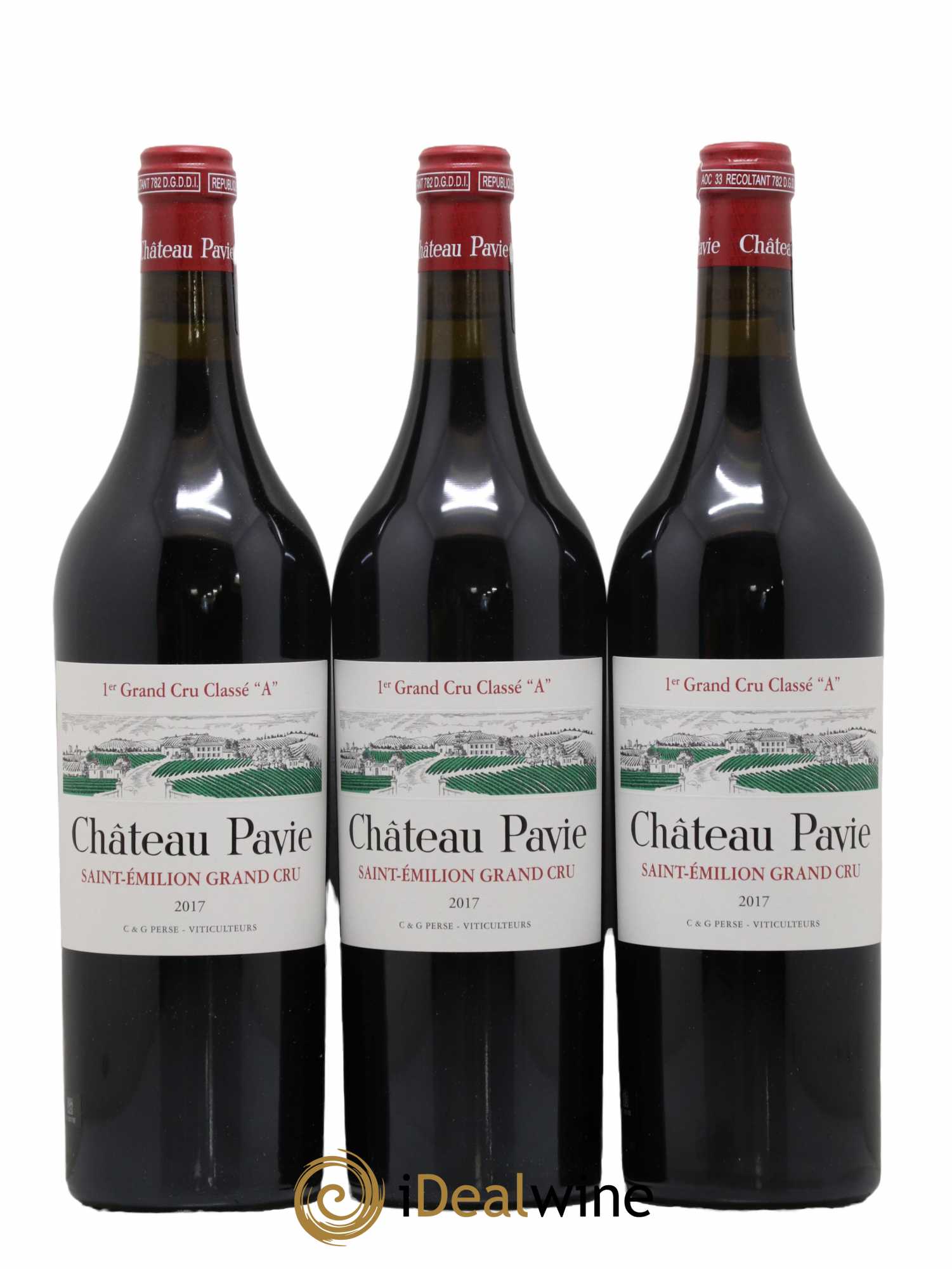 Château Pavie 1er Grand Cru Classé A 2017 - Lot of 6 bottles - 1