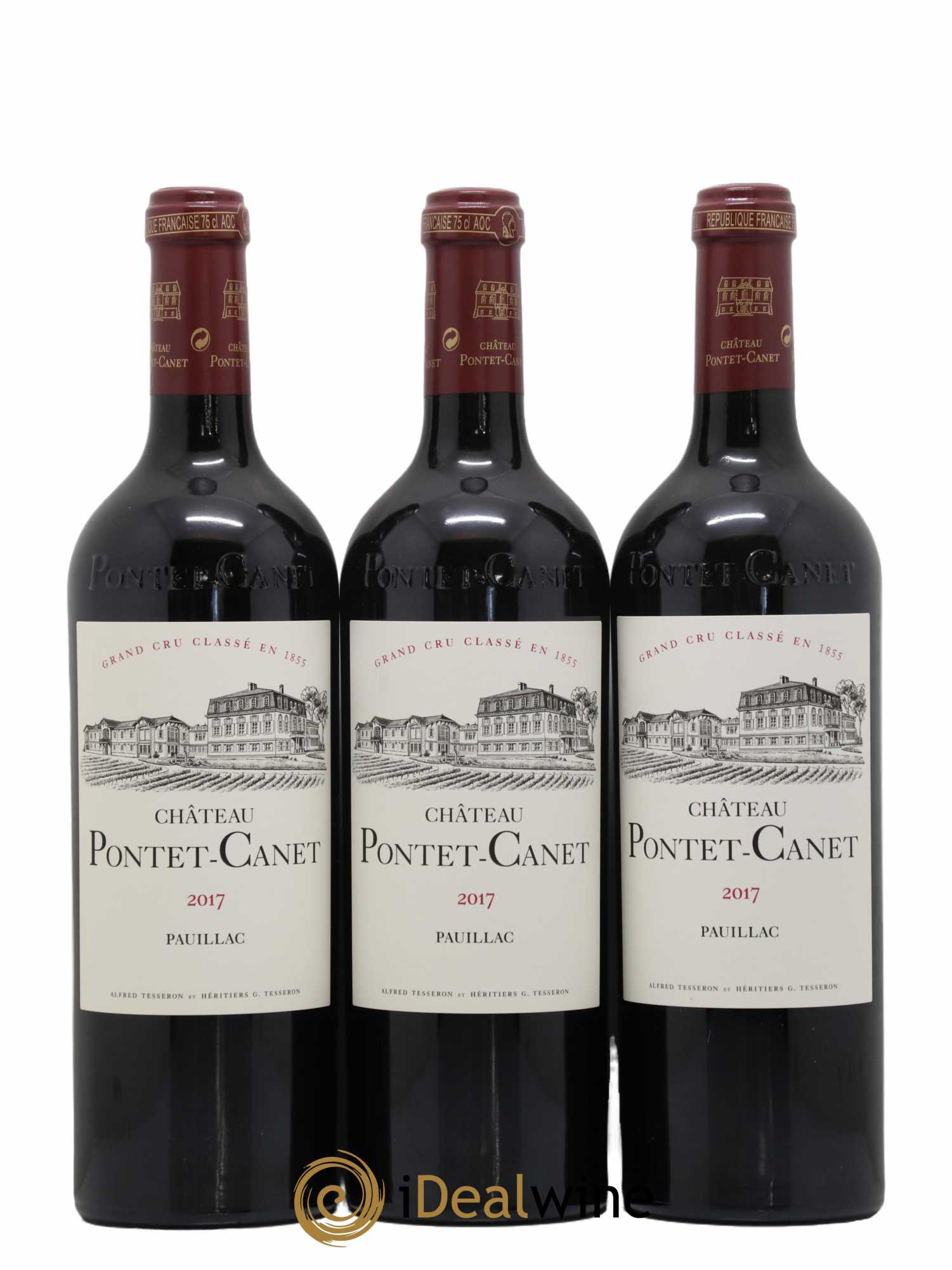 Château Pontet Canet 5ème Grand Cru Classé 2017 - Posten von 6 Flaschen - 1