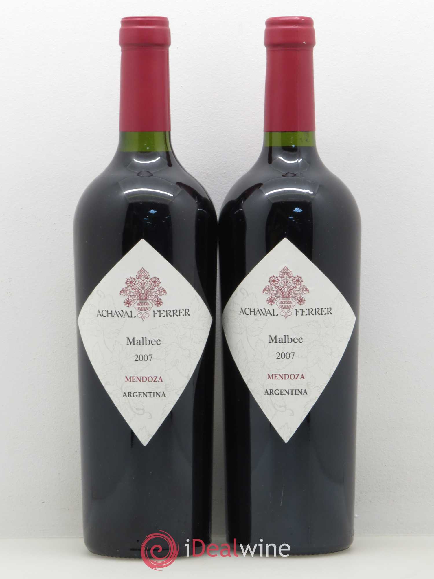 Vins Etrangers Argentine Achaval Ferrer Malbec 2007 - Lotto di 2 bottiglie - 0