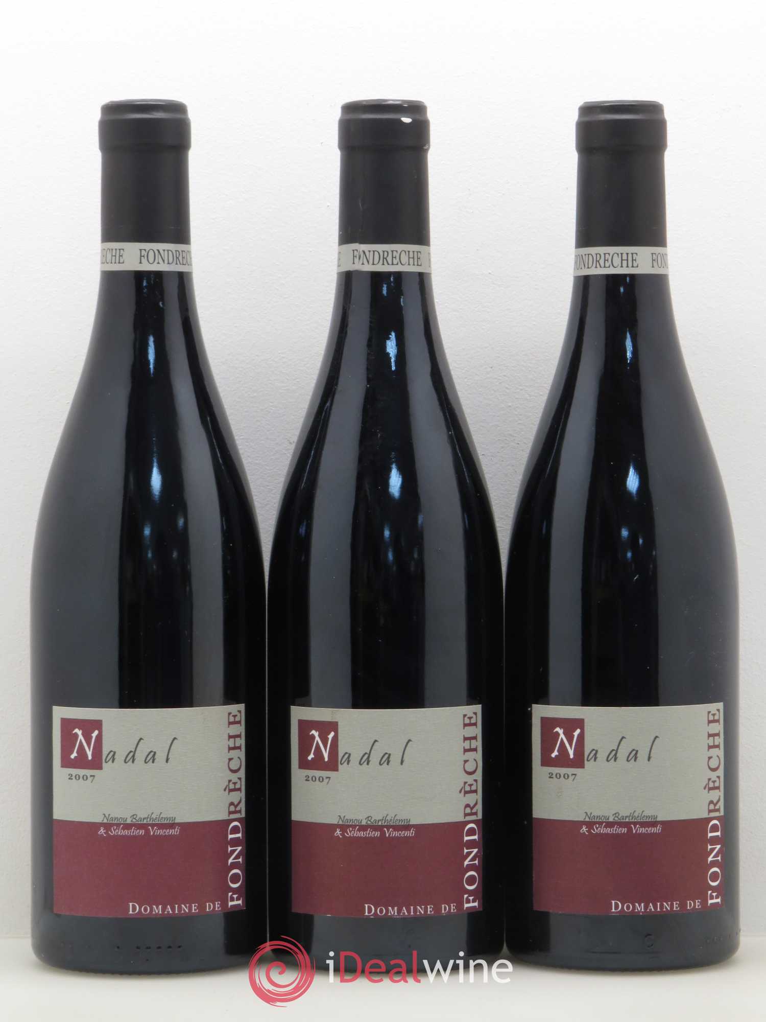 Ventoux Nadal Domaine de Fondrèche 2007 - Posten von 3 Flaschen - 0