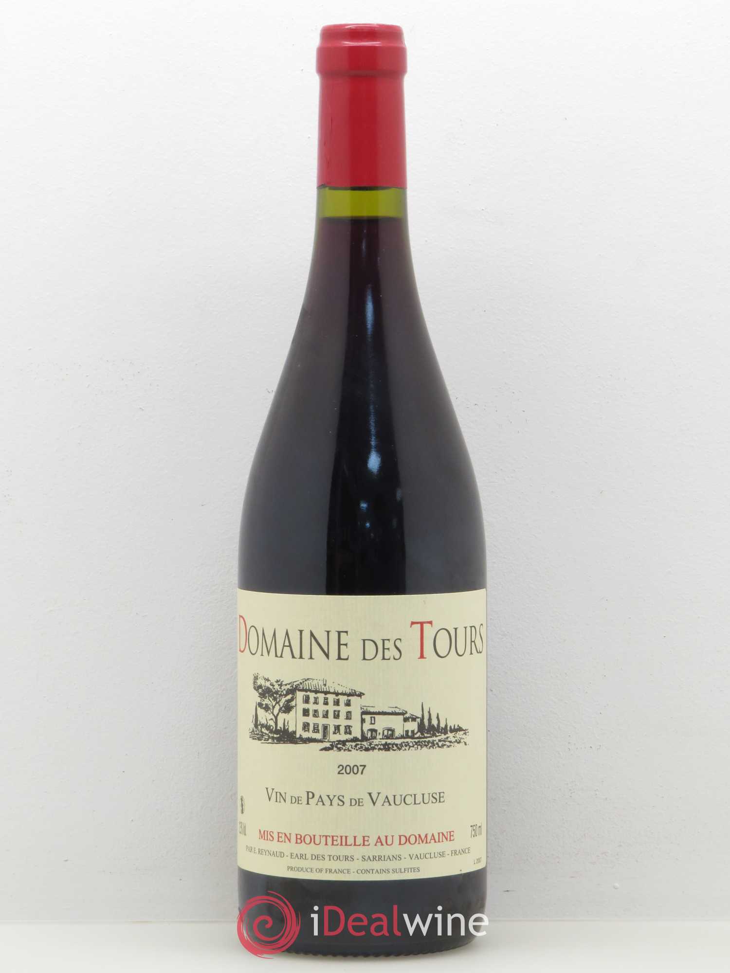 Vaucluse (Vin de Pays de Vaucluse) Domaine des Tours Emmanuel Reynaud 2007 - Lot de 1 bouteille - 0