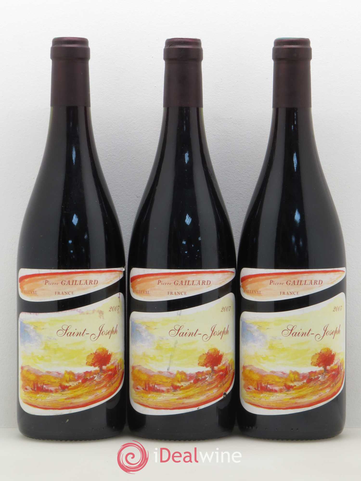 Saint-Joseph Gaillard (sans prix de réserve) 2007 - Posten von 3 Flaschen - 0