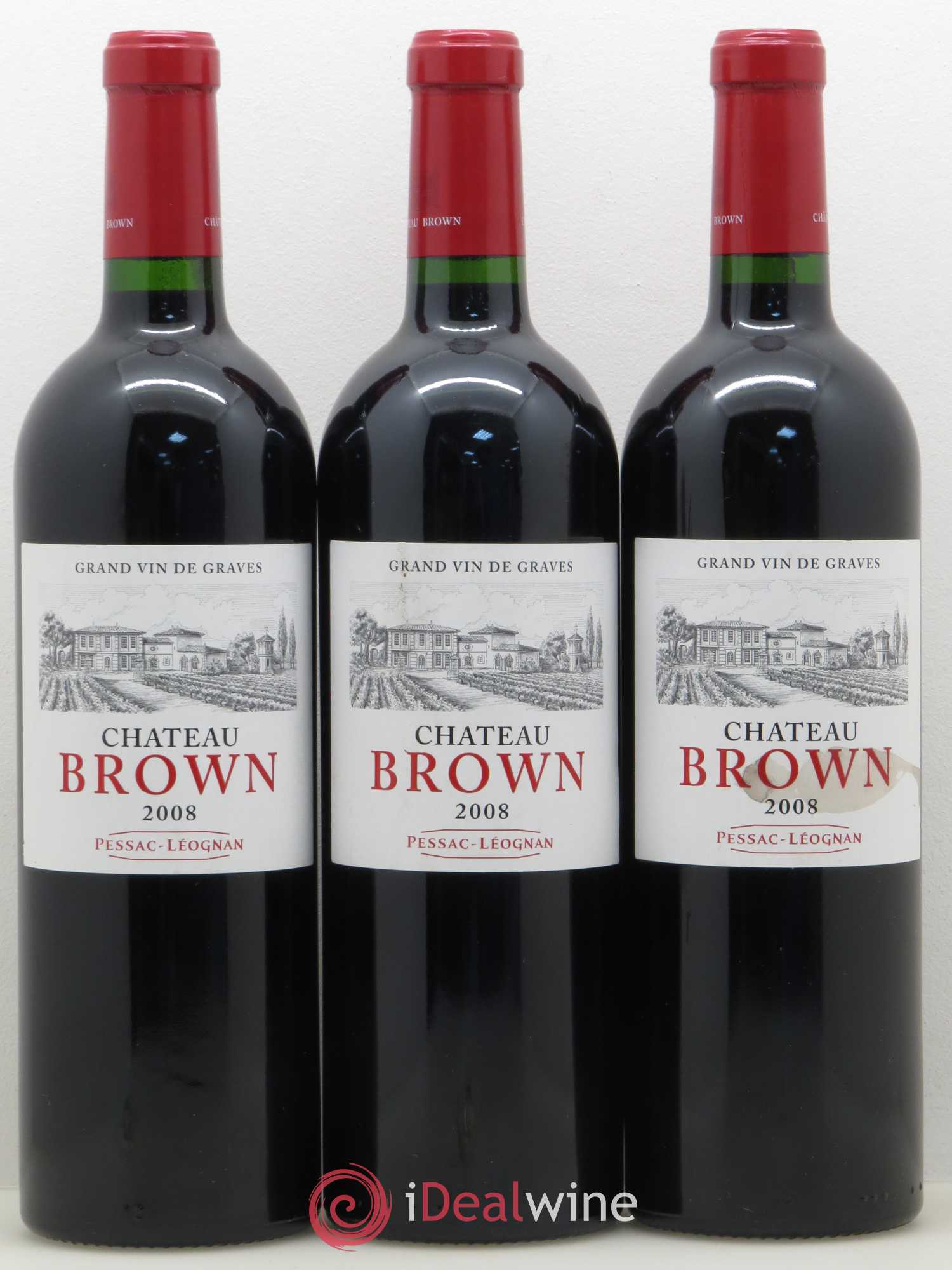 Château Brown 2008 - Lot de 5 bouteilles - 2