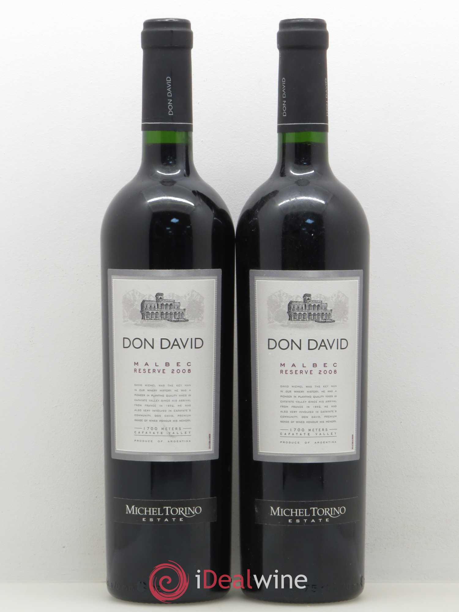 Vins Etrangers Michel Torino Malbec Don David 2008 - Lotto di 2 bottiglie - 0