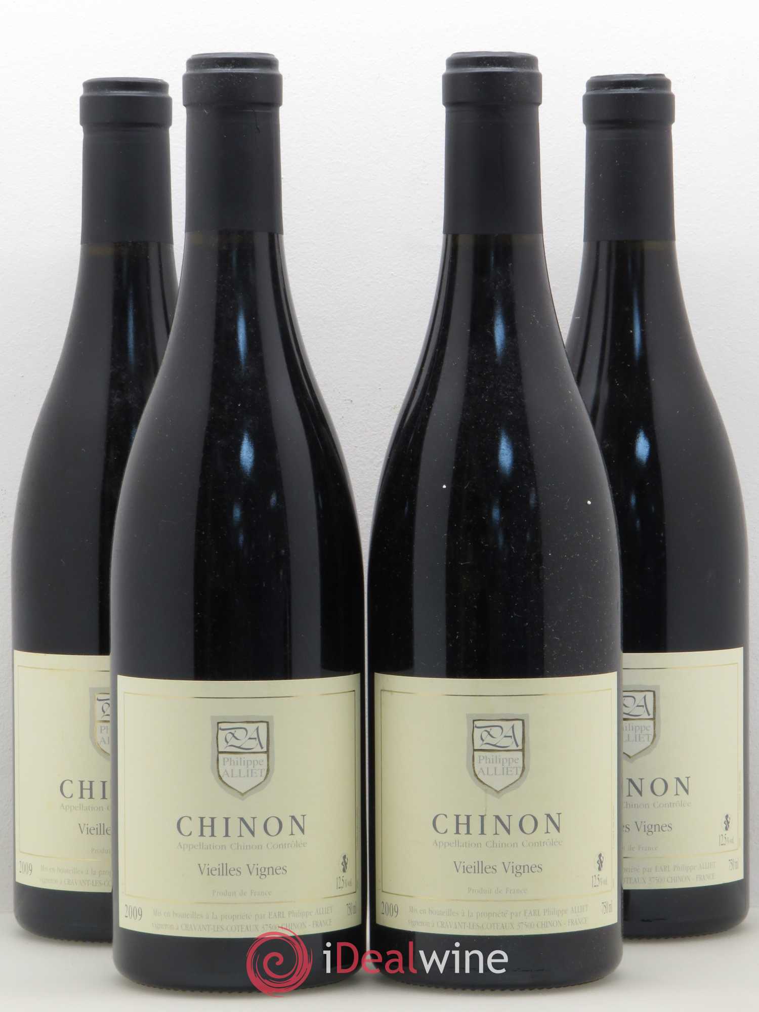 Chinon Vieilles Vignes Philippe Alliet 2009 - Lot de 4 bouteilles - 0