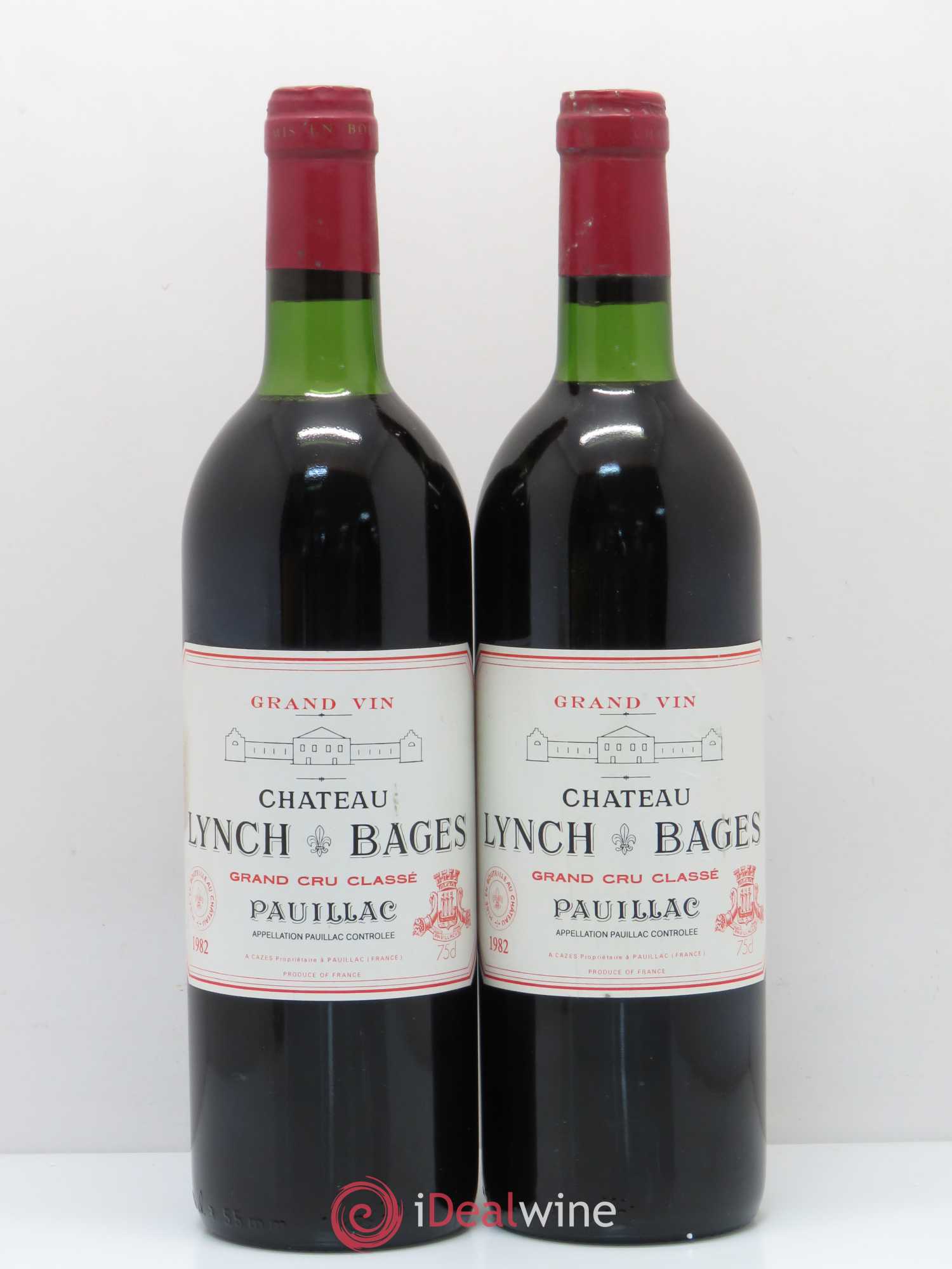 Château Lynch Bages 5ème Grand Cru Classé 1982 - Lot de 2 bouteilles - 0