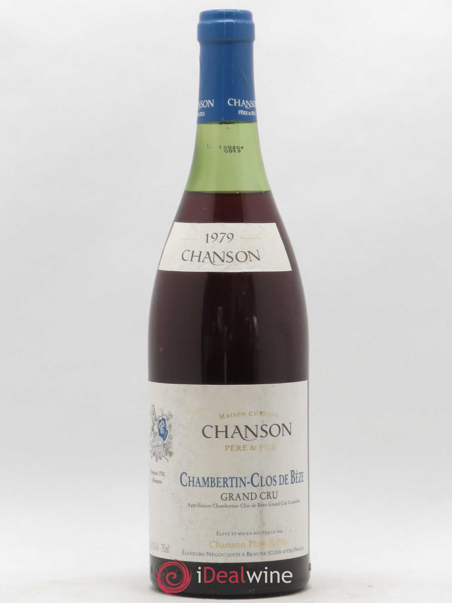 Chambertin Clos de Bèze Grand Cru Domaine Chanson 1979 - Lot de 1 bouteille - 0