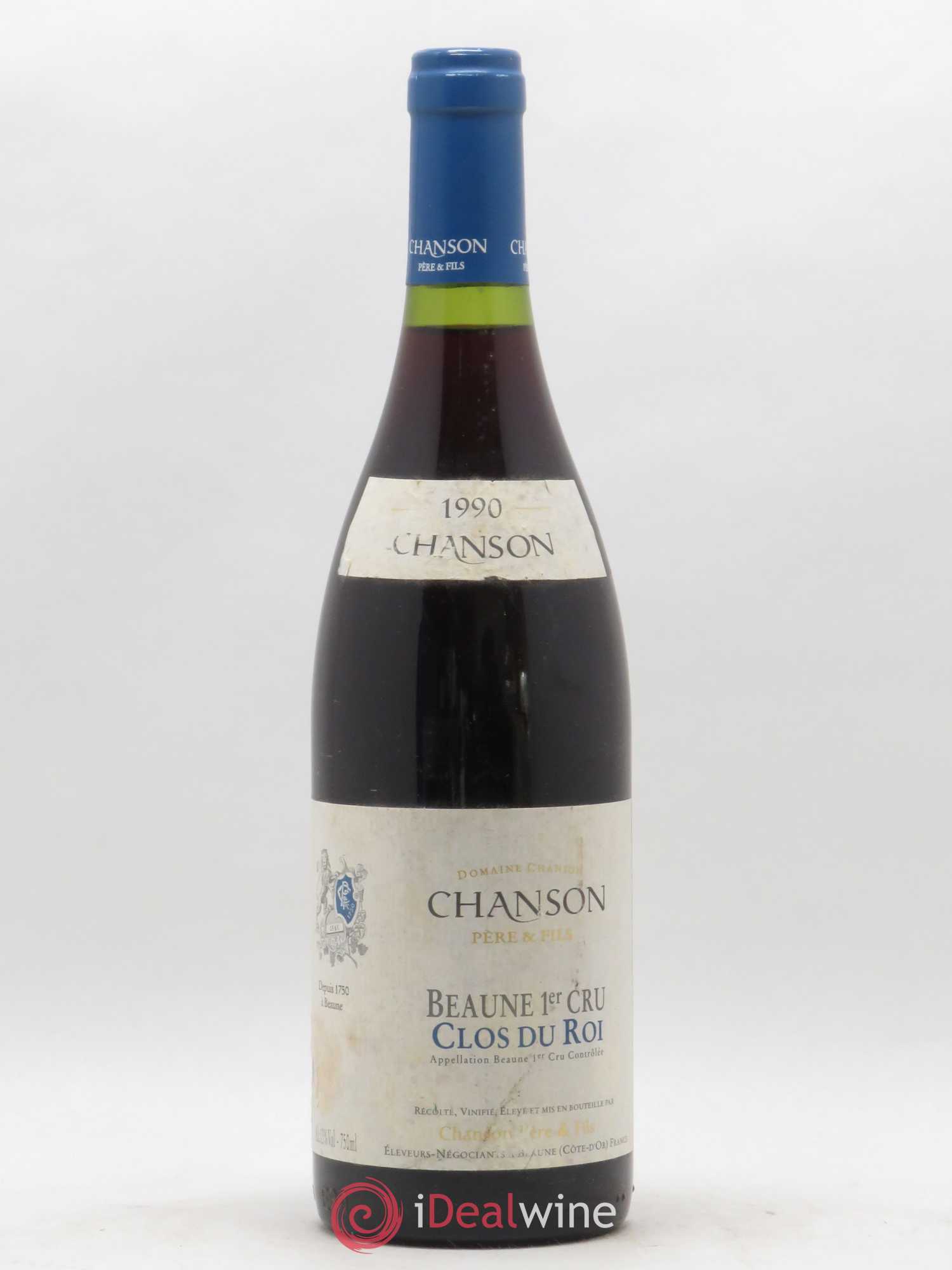 Beaune 1er Cru Clos du Roi Domaine Chanson 1990 - Posten von 1 Flasche - 0