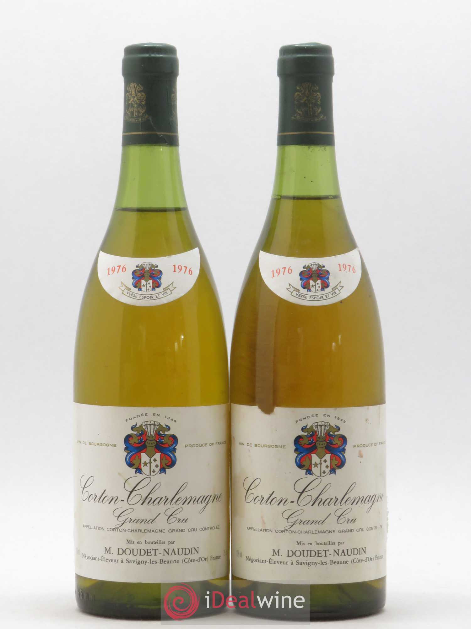 Corton-Charlemagne Grand Cru Doudet-Naudin 1976 - Posten von 2 Flaschen - 0