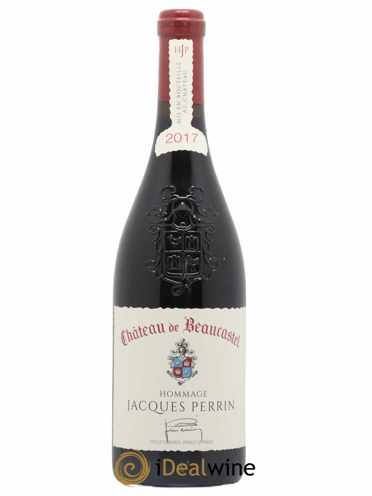 Châteauneuf-du-Pape Château de Beaucastel Hommage à Jacques Perrin Famille Perrin 2017 - Lot de 1 bouteille - 0