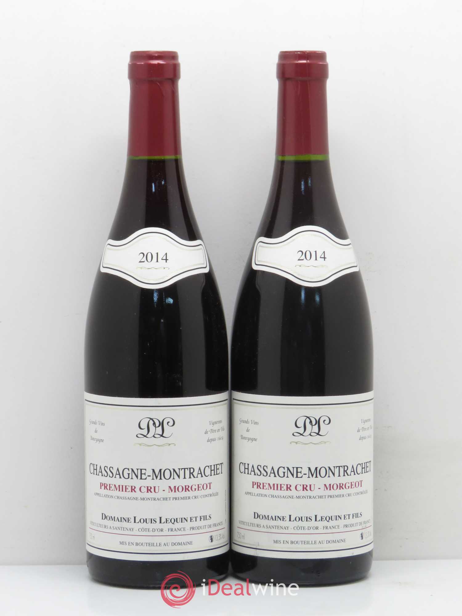 Chassagne-Montrachet 1er Cru Morgeot Domaine Louis Lequin et Fils 2014 - Posten von 2 Flaschen - 0
