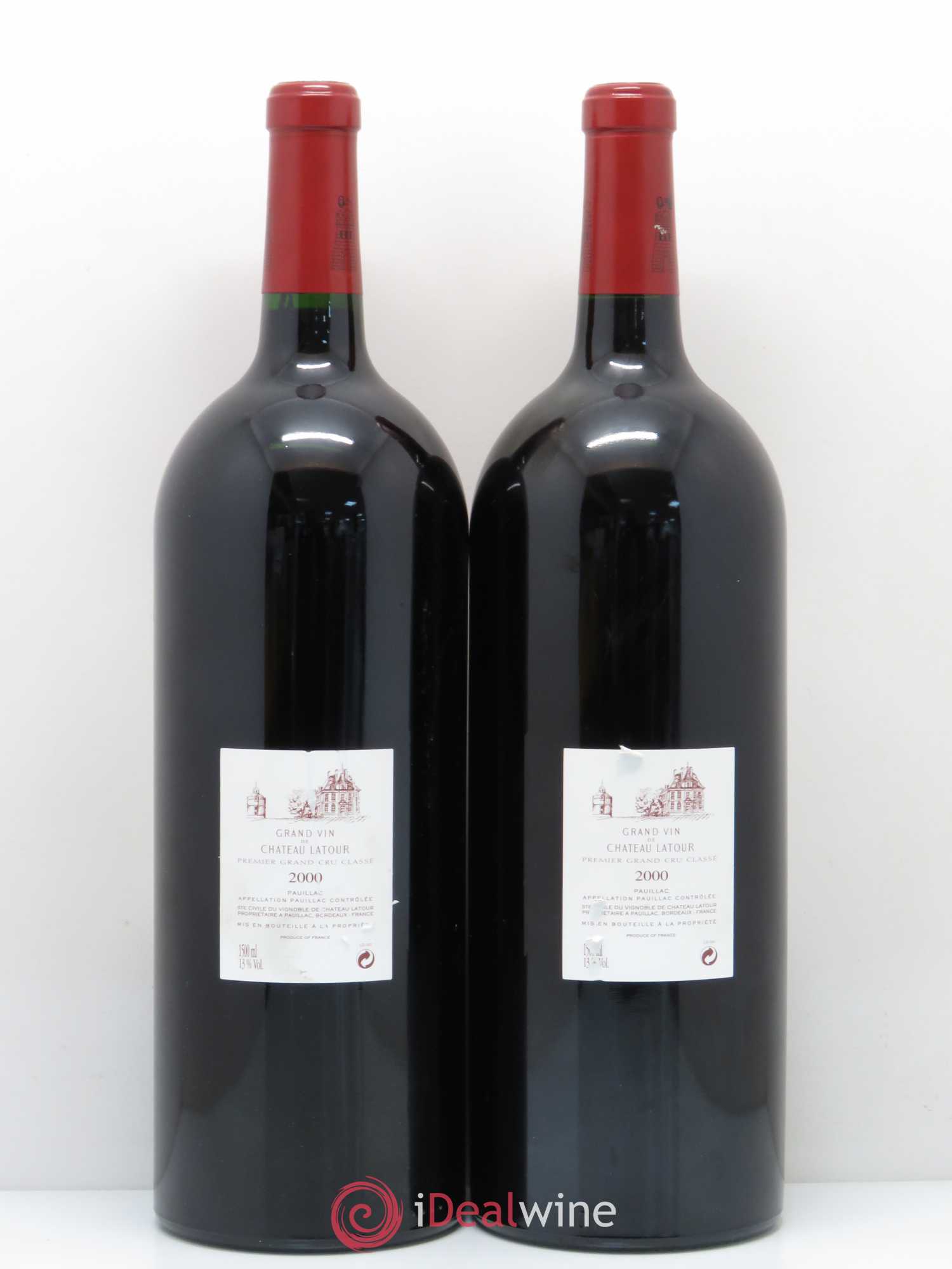 Caisse Carré d'As 2 Margaux - 2 Latour - 2 Petrus - 2 Haut Brion 2000 - Posten von 8 Magnum - 4