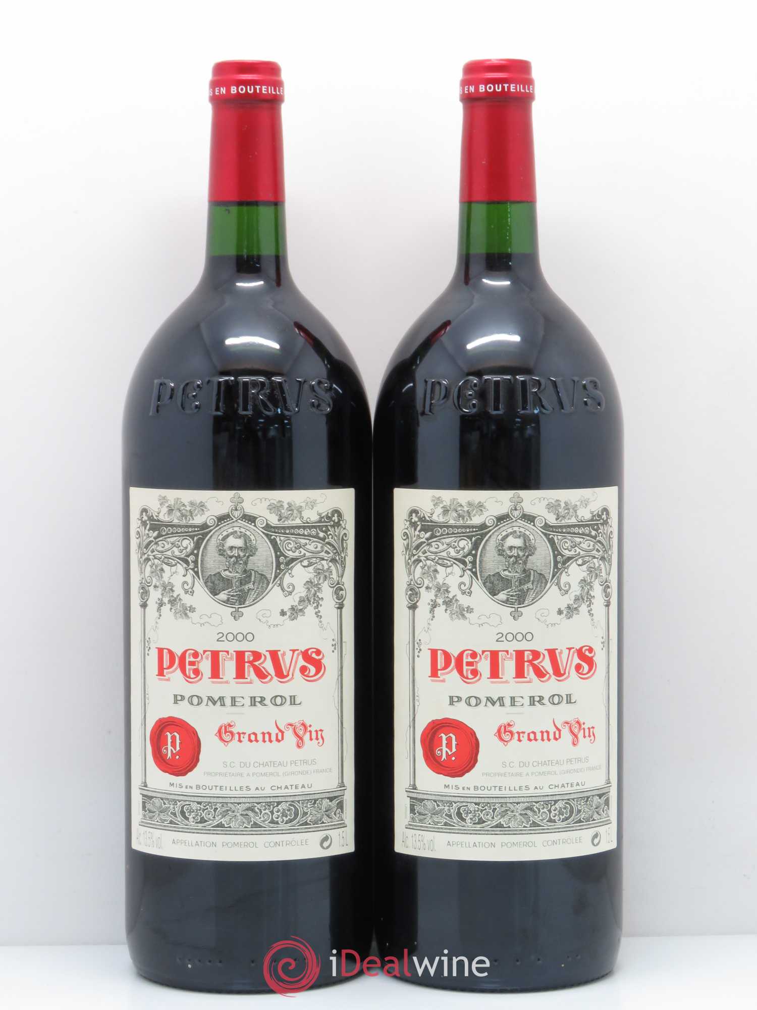 Caisse Carré d'As 2 Margaux - 2 Latour - 2 Petrus - 2 Haut Brion 2000 - Posten von 8 Magnum - 5