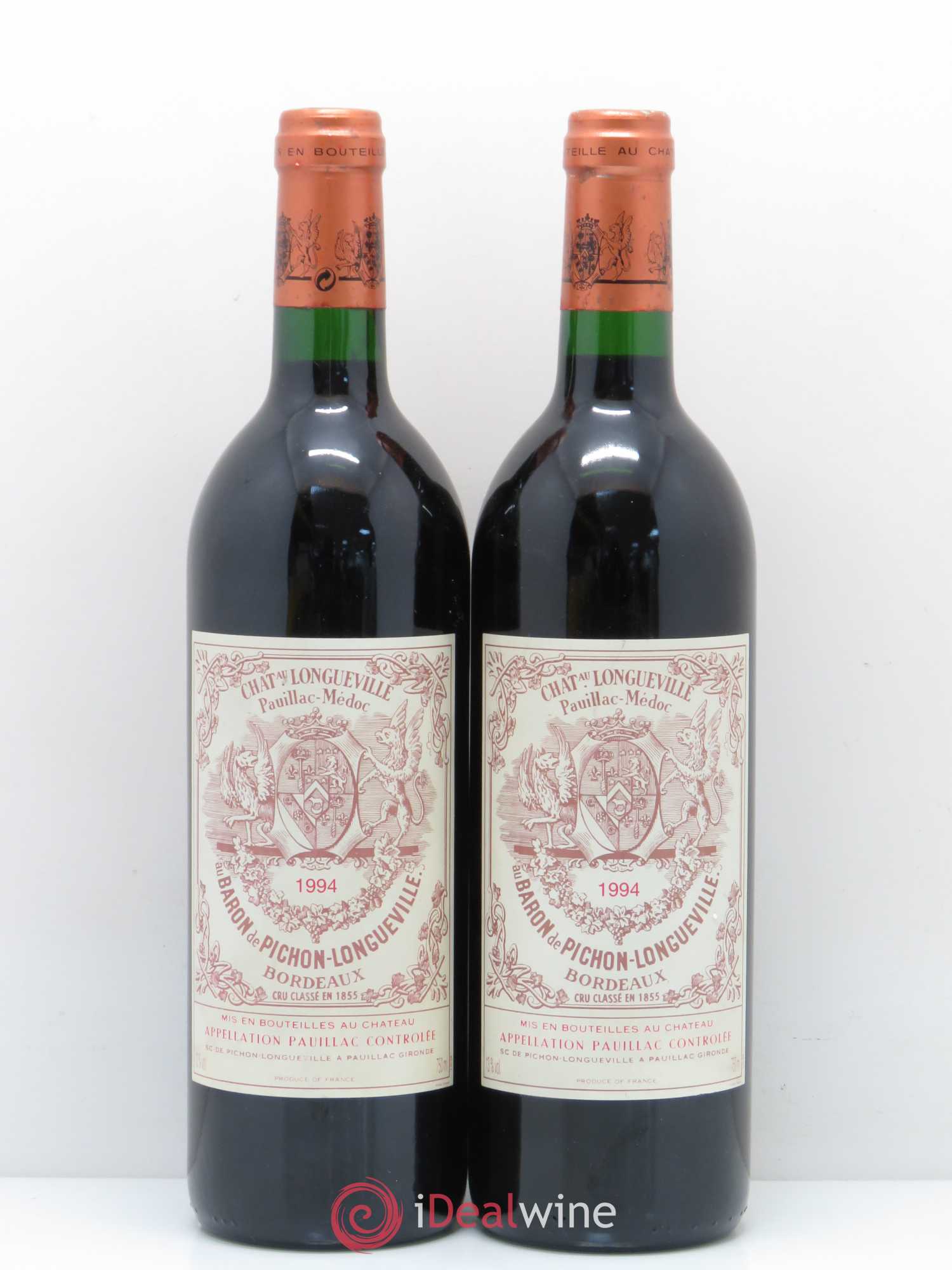 Pichon Longueville Baron 2ème Grand Cru Classé 1994 - Lot de 2 bouteilles - 0