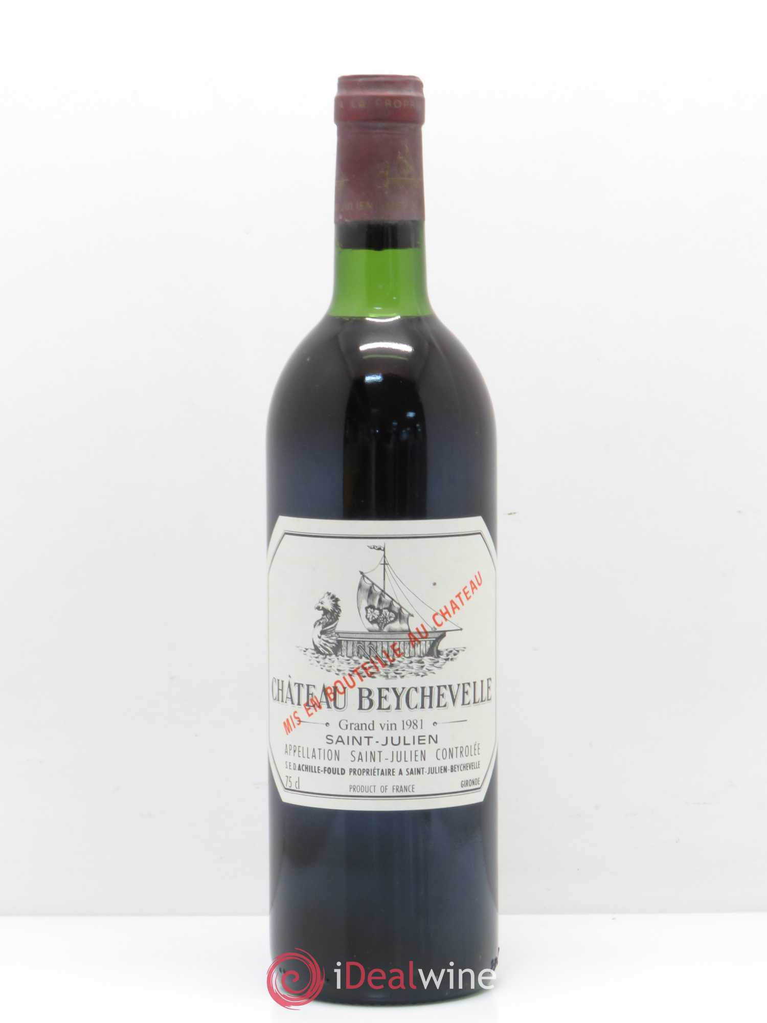 Château Beychevelle 4ème Grand Cru Classé 1981 - Lot de 1 bouteille - 0