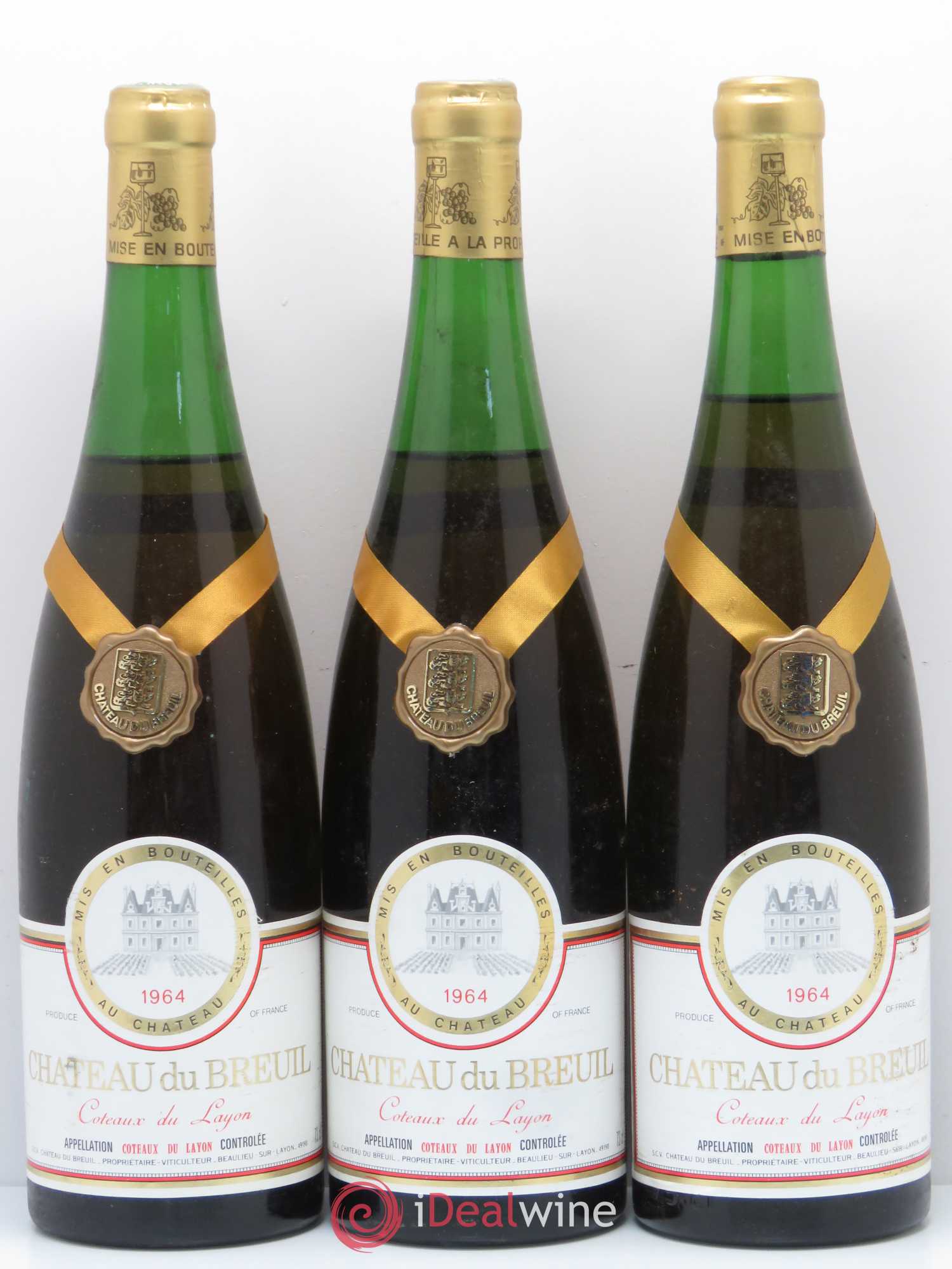 Coteaux du Layon Château du Breuil 1964 - Lotto di 3 bottiglie - 0