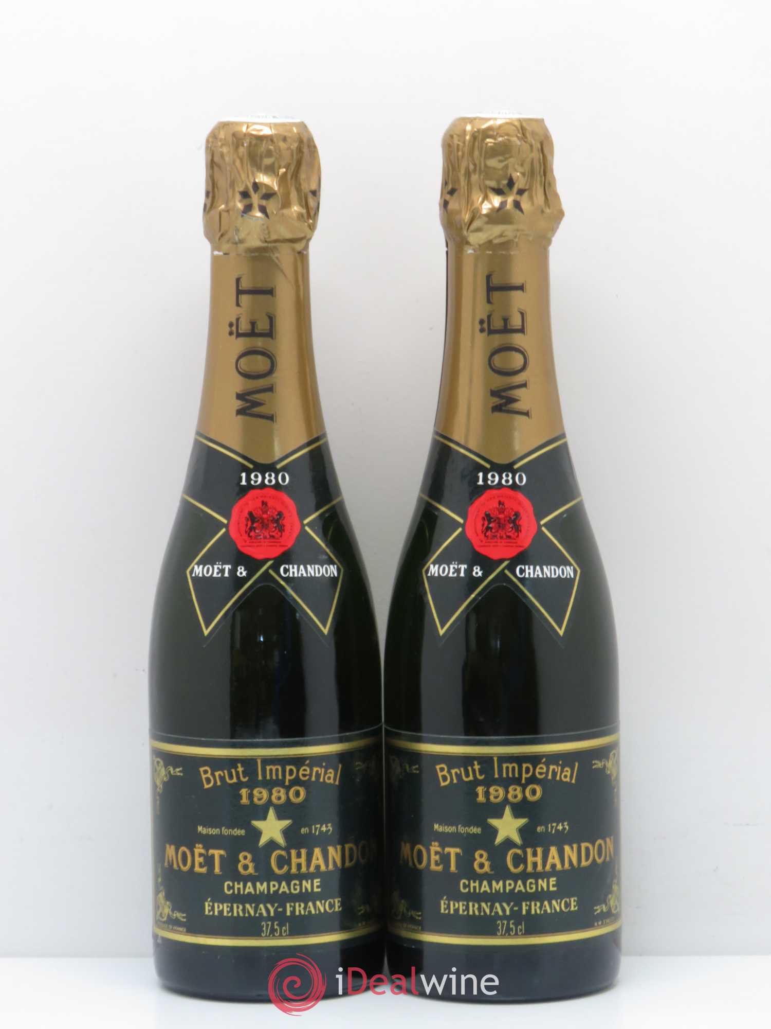 Grand Vintage Moët et Chandon Brut impérial  1980 - Posten von 5 Demi-Flaschen - 2
