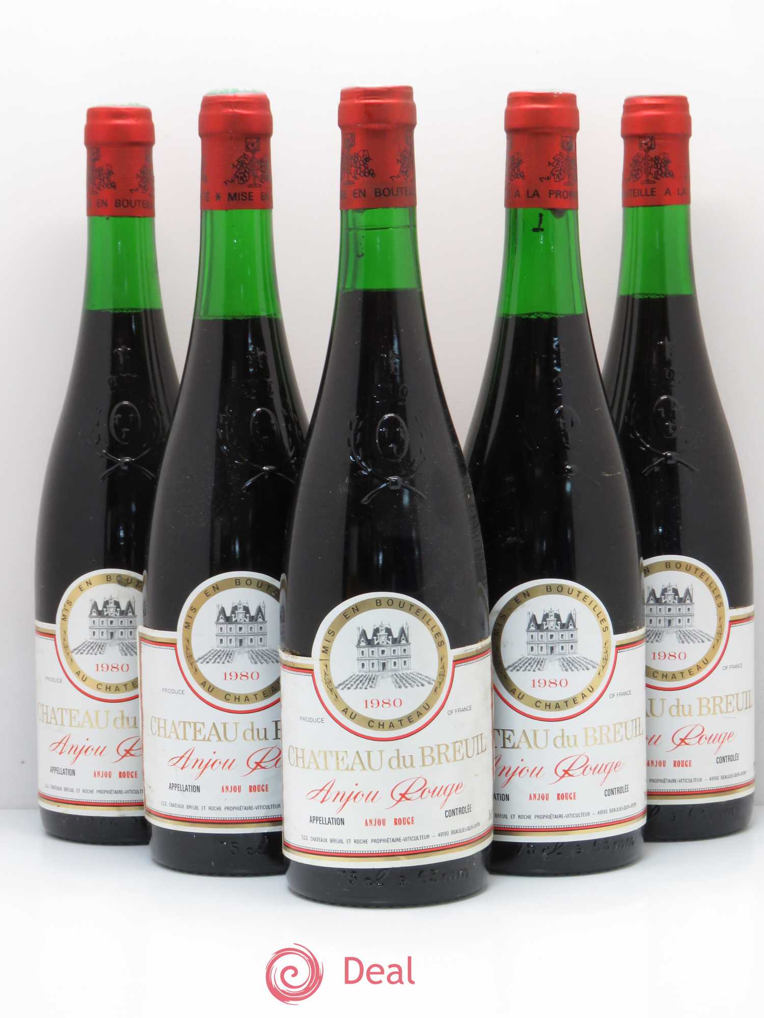 Anjou Château du Breuil (sans prix de réserve) 1980 - Posten von 5 Flaschen - 0