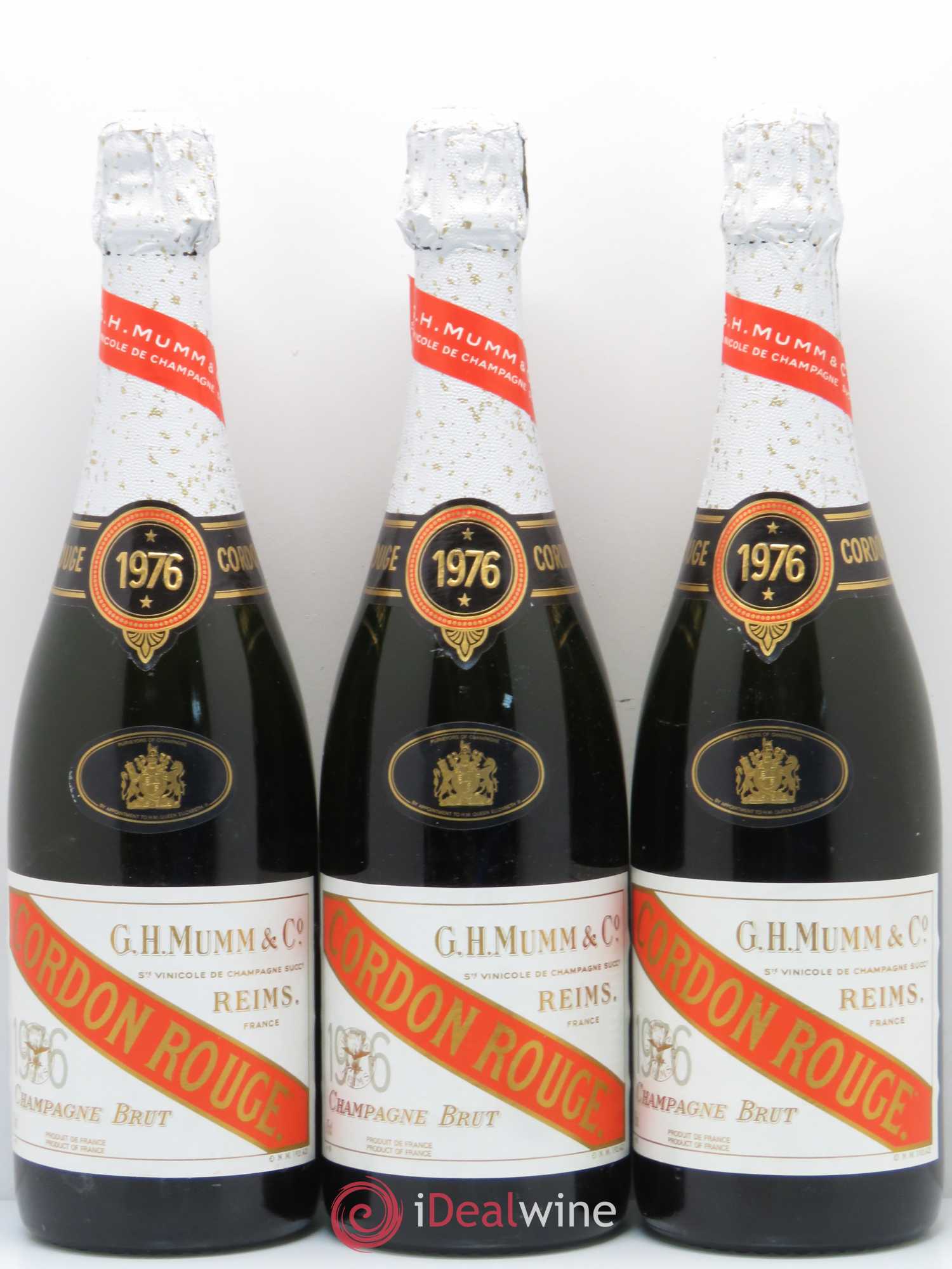 Grand Cordon Mumm 1976 - Lot de 3 bouteilles - 0