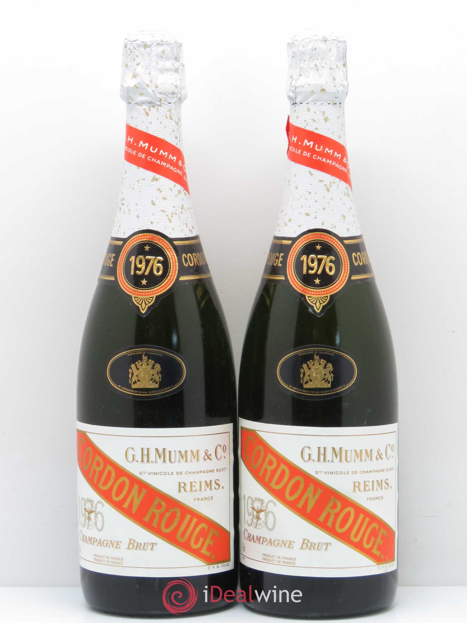 Grand Cordon Mumm 1976 - Lot de 2 bouteilles - 0