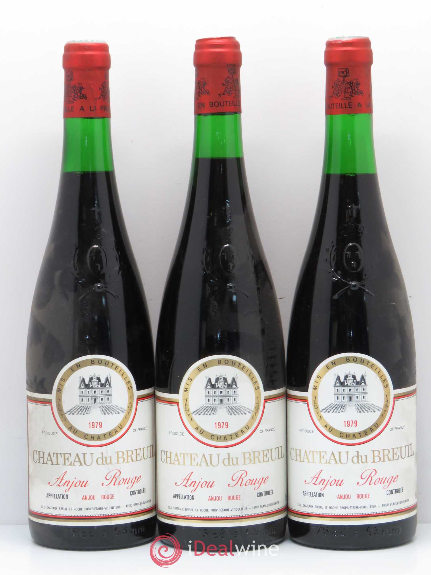 Anjou Château du Breuil 1979 - Lot de 3 bouteilles - 0