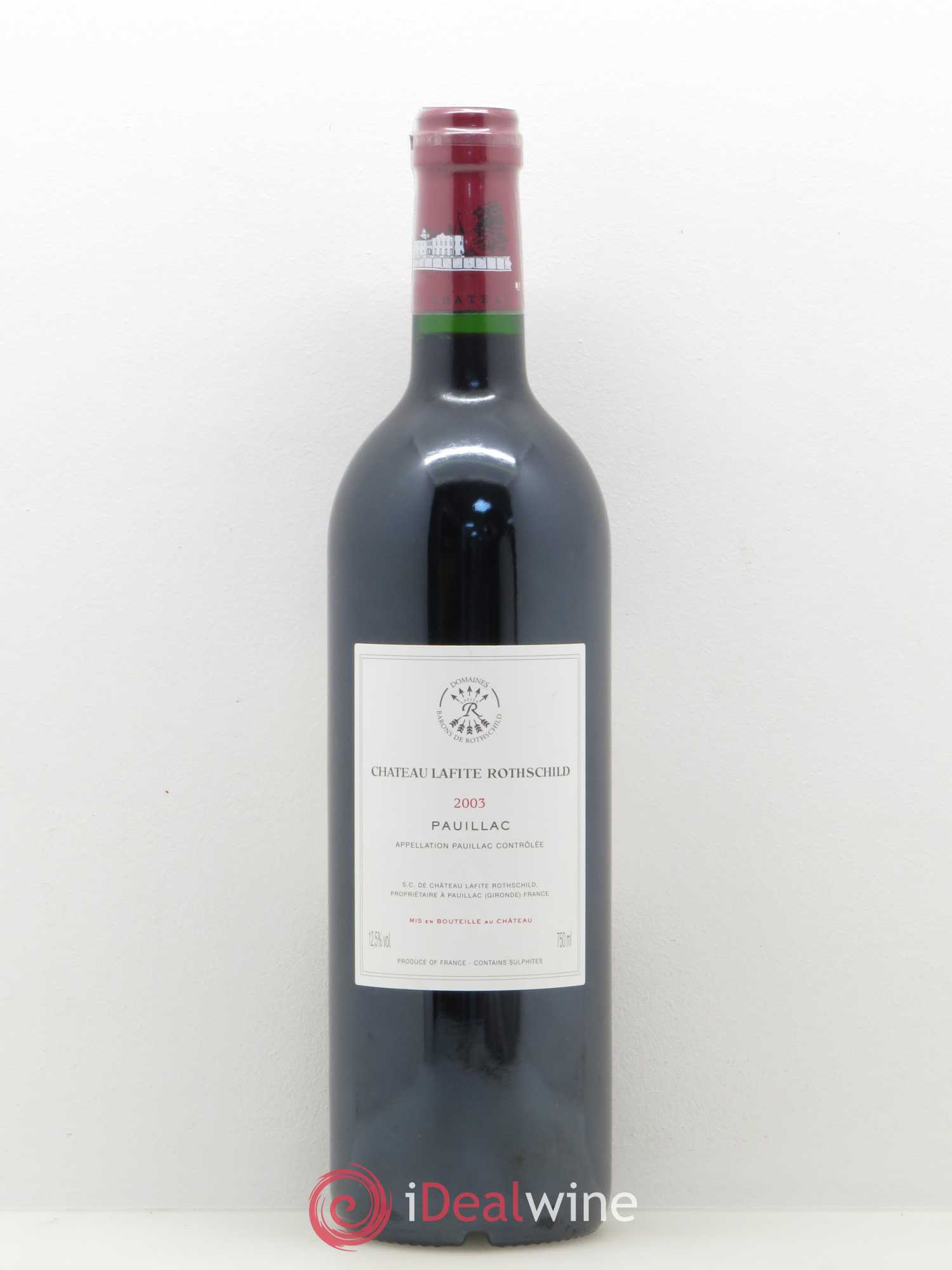 Château Lafite Rothschild 1er Grand Cru Classé 2003 - Lot de 1 bouteille - 1