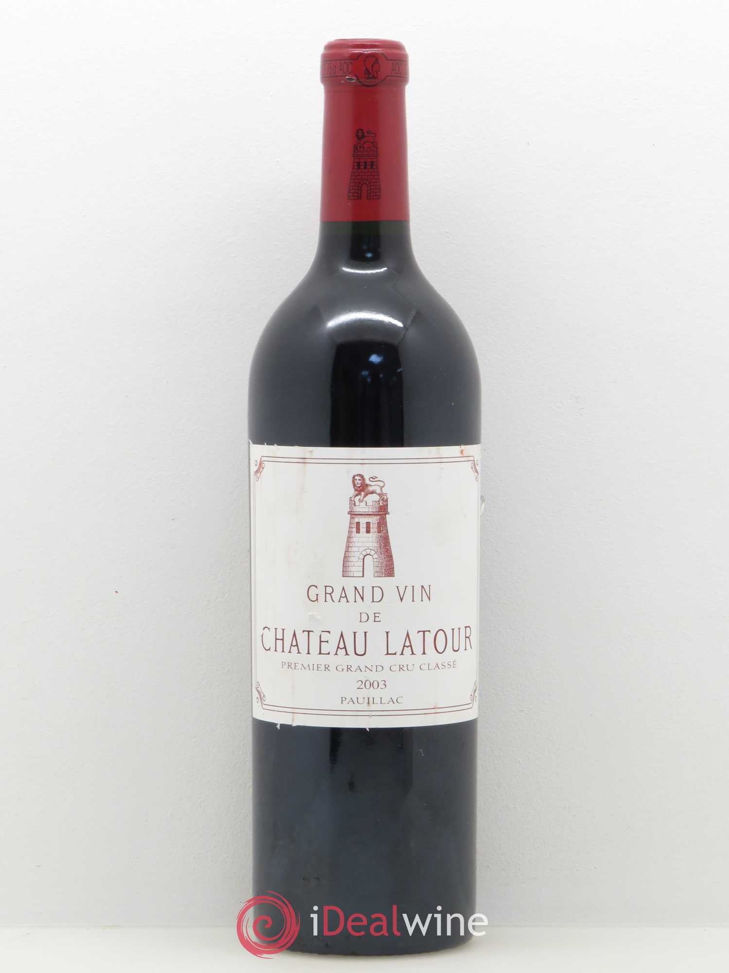 Château Latour 1er Grand Cru Classé 2003 - Lot de 1 bouteille - 0