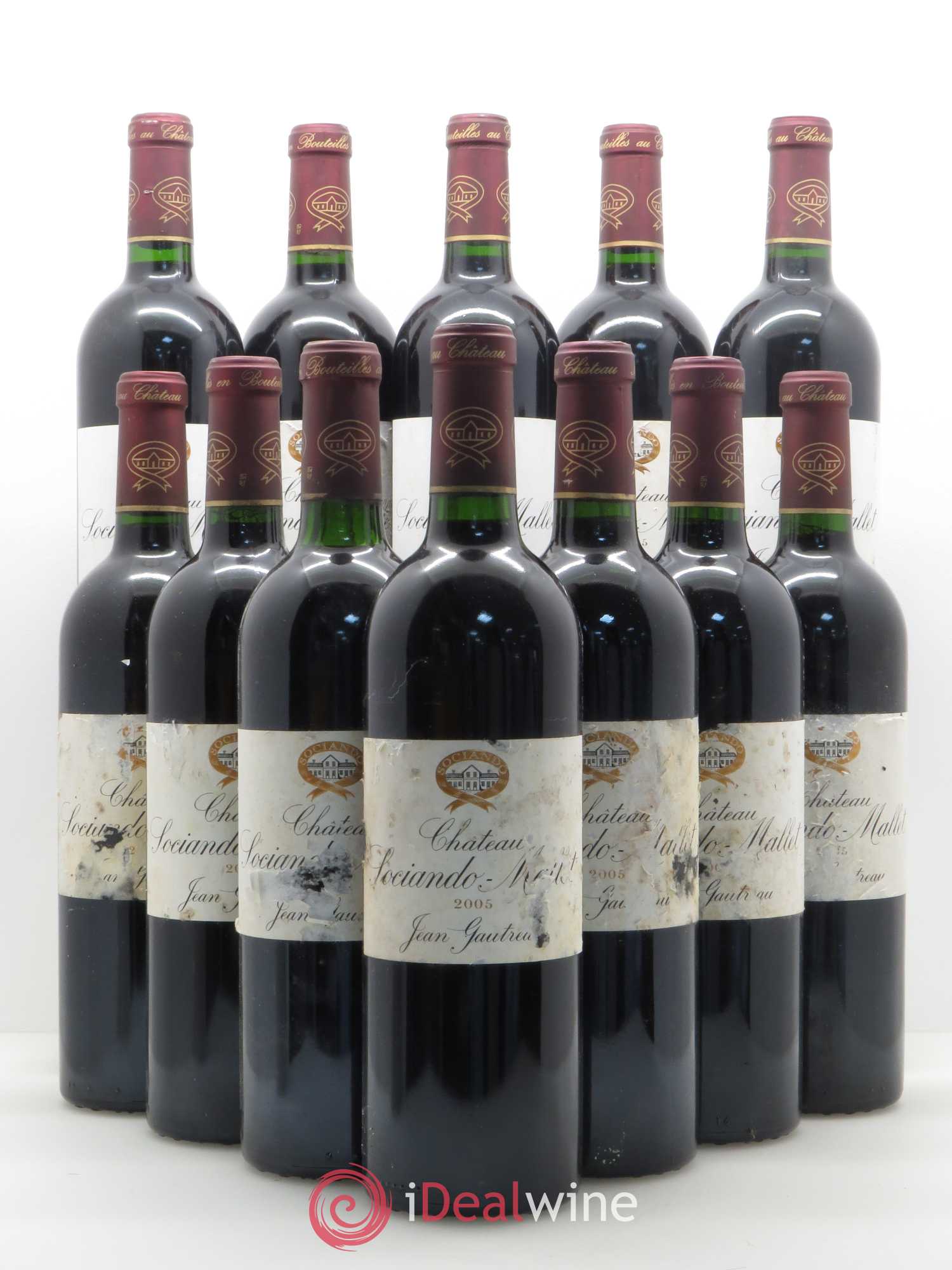 Château Sociando Mallet 2005 - Lot de 12 bouteilles - 0