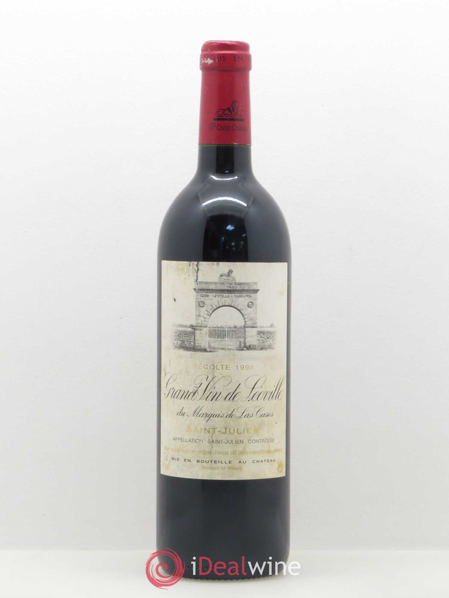 Château Léoville Las Cases 2ème Grand Cru Classé 1998 - Lot de 1 bouteille - 0