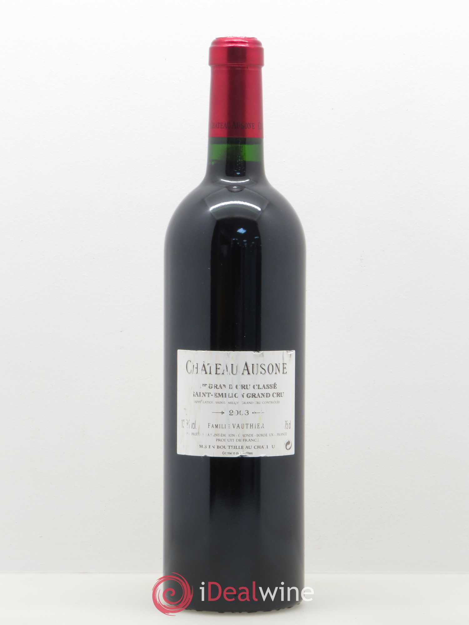 Château Ausone 1er Grand Cru Classé A 2003 - Lot de 1 bouteille - 1