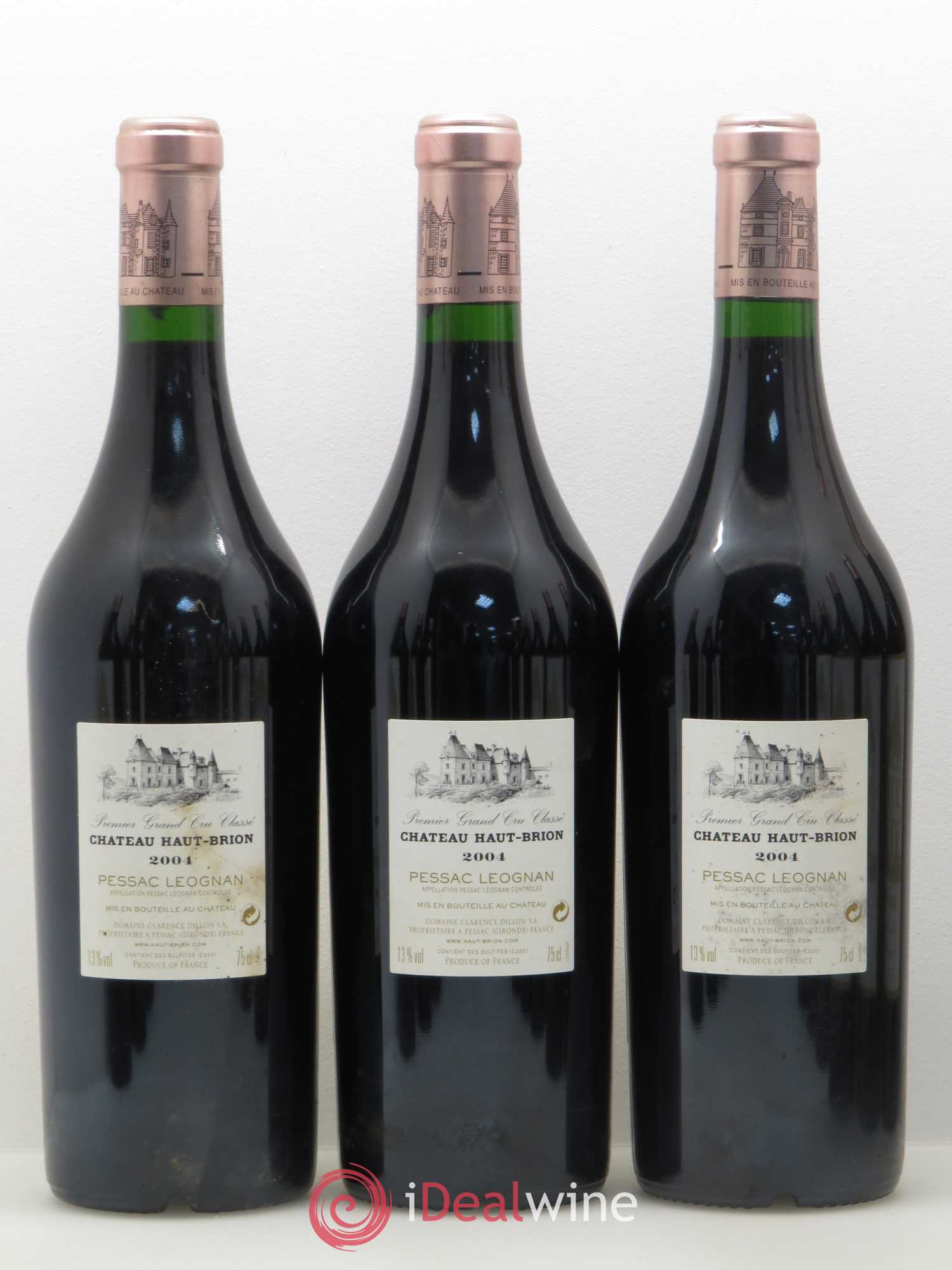 Château Haut Brion 1er Grand Cru Classé 2004 - Lot de 12 bouteilles - 6
