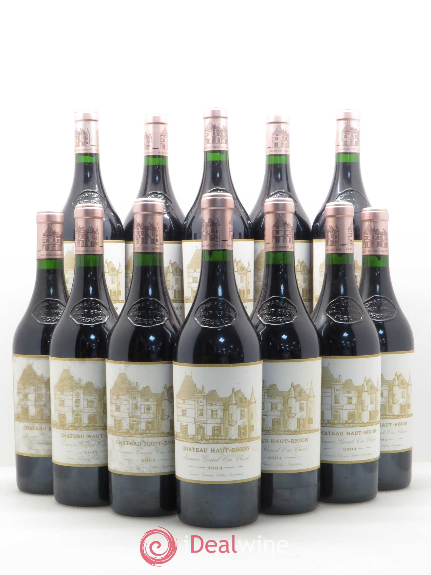 Château Haut Brion 1er Grand Cru Classé 2004 - Lot de 12 bouteilles - 0