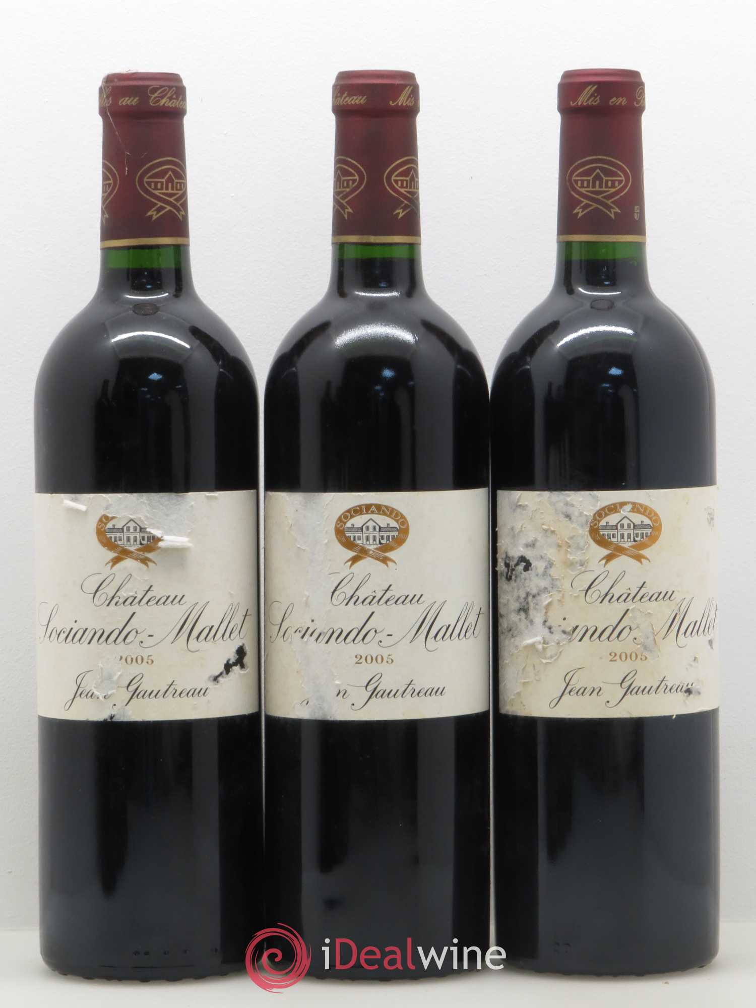 Château Sociando Mallet 2005 - Lot de 6 bouteilles - 1