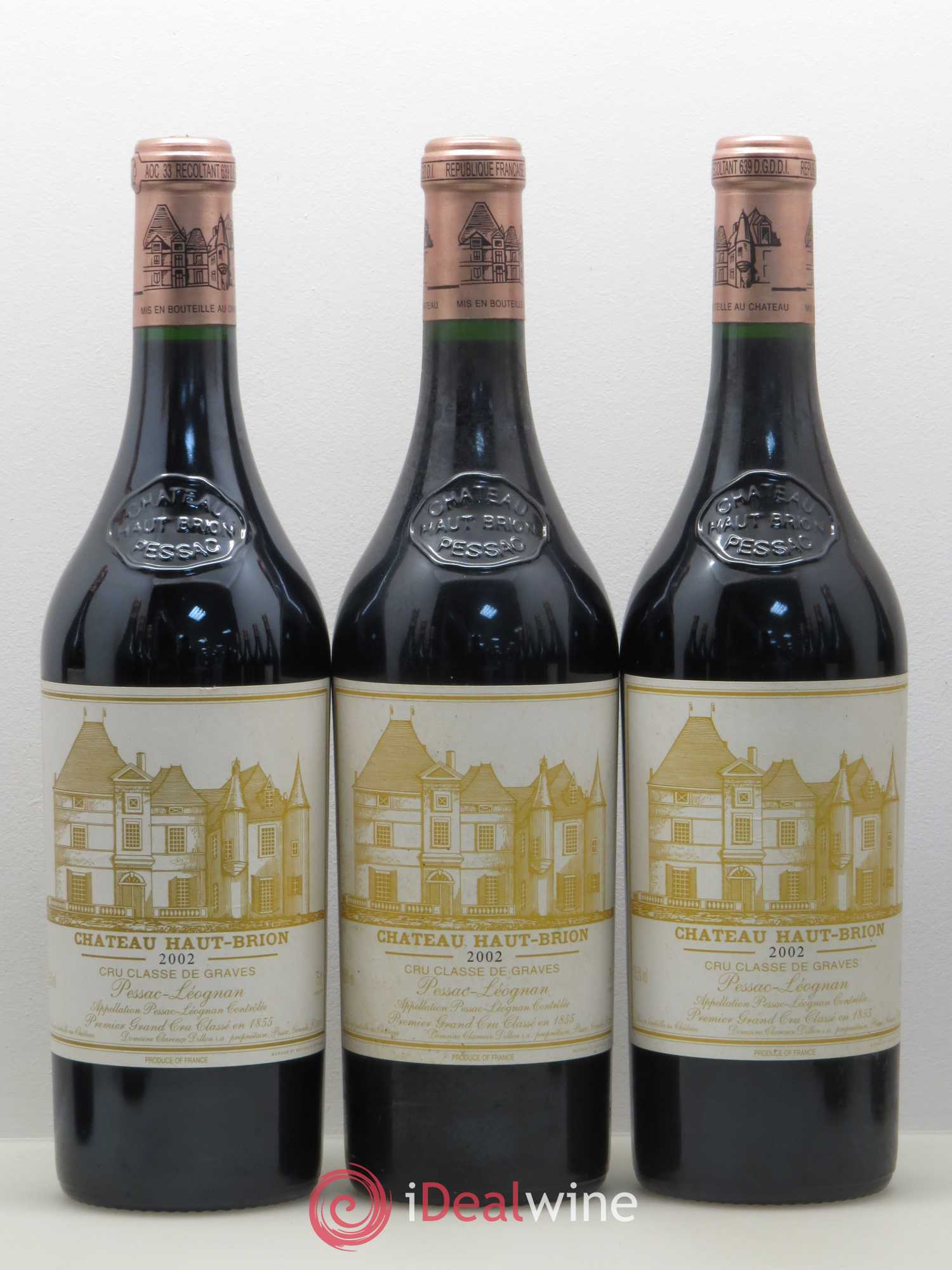Château Haut Brion 1er Grand Cru Classé 2002 - Lot de 12 bouteilles - 3