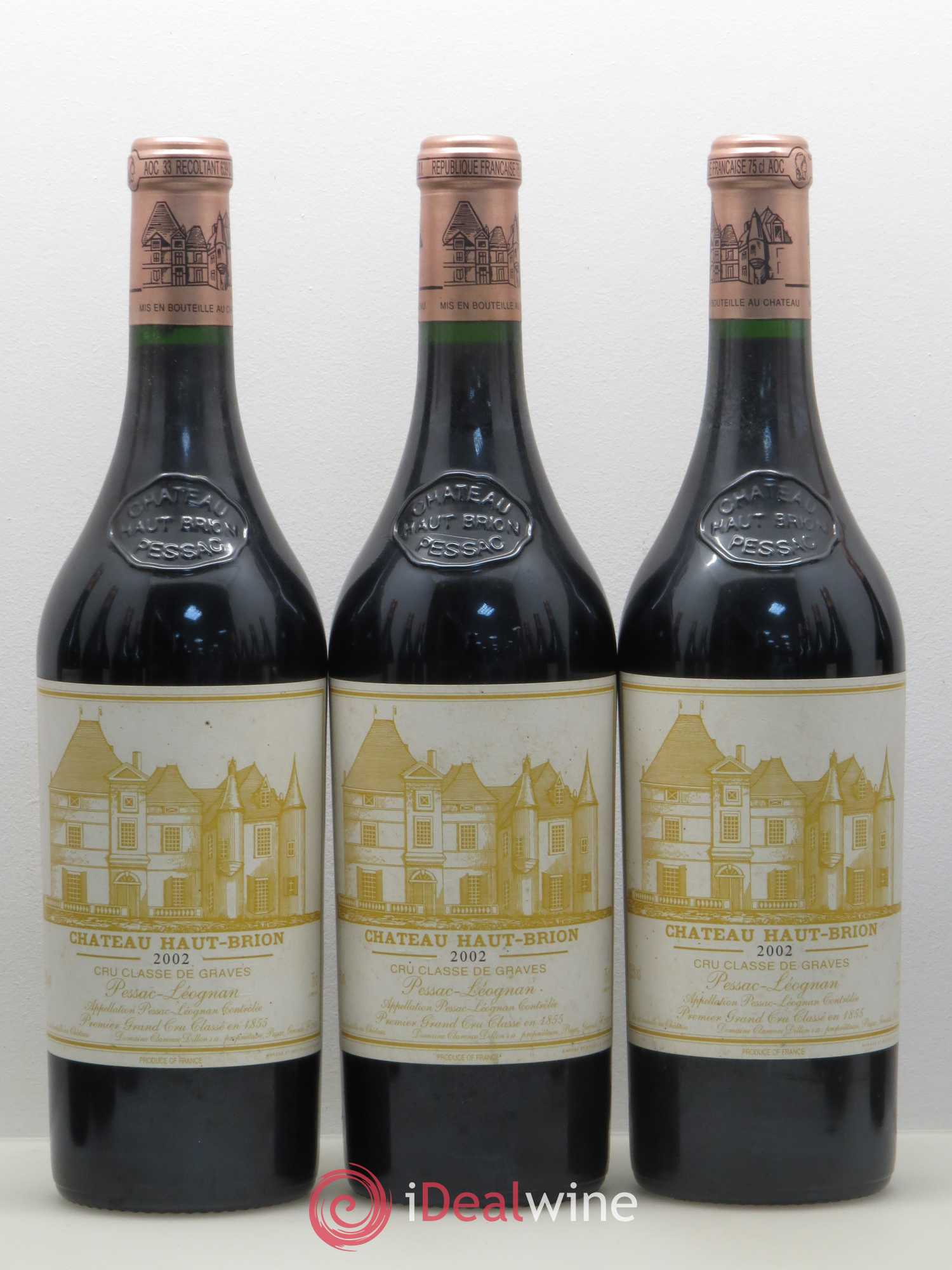 Château Haut Brion 1er Grand Cru Classé 2002 - Lot de 12 bouteilles - 4