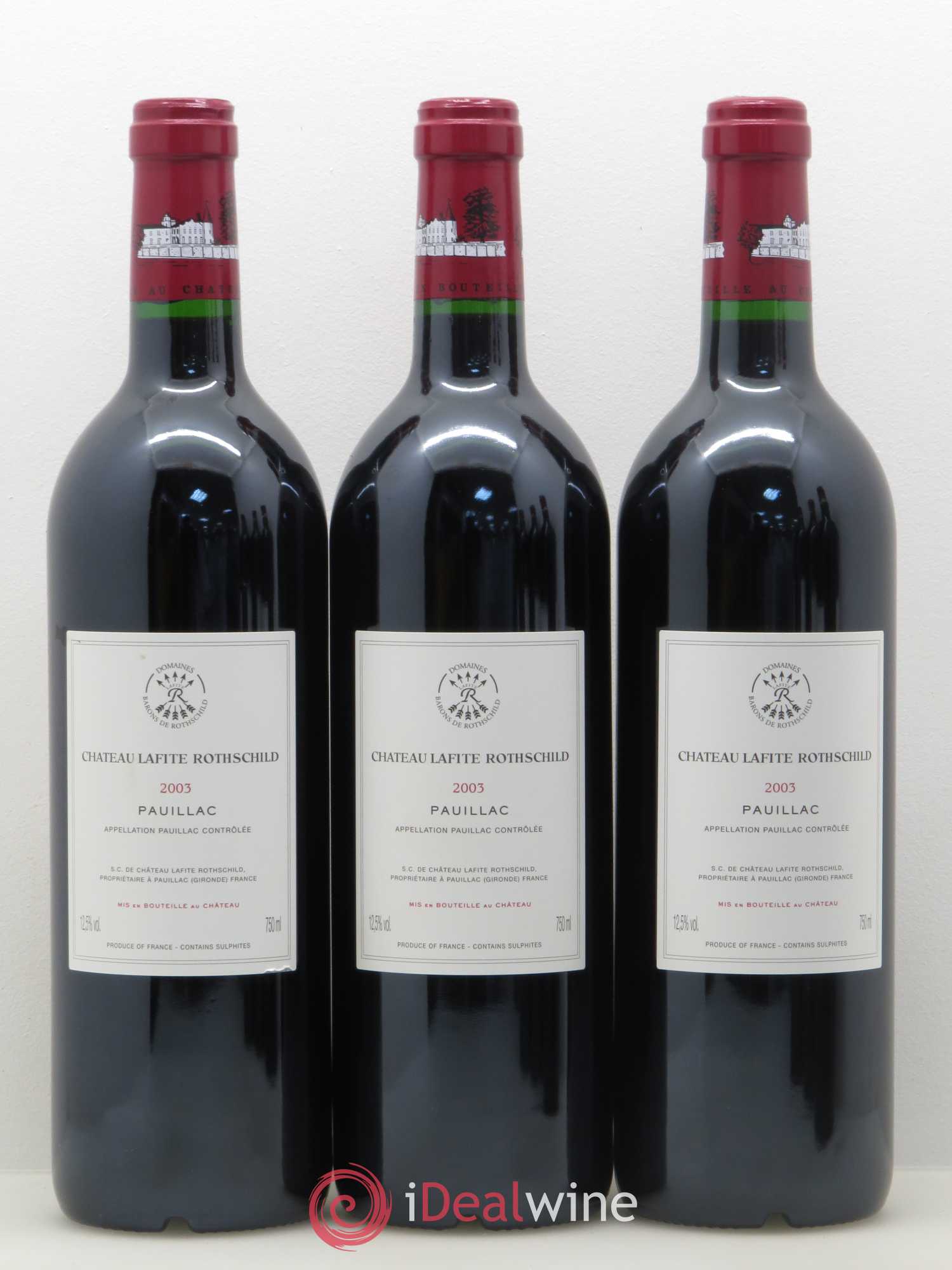 Château Lafite Rothschild 1er Grand Cru Classé 2003 - Lot de 6 bouteilles - 2