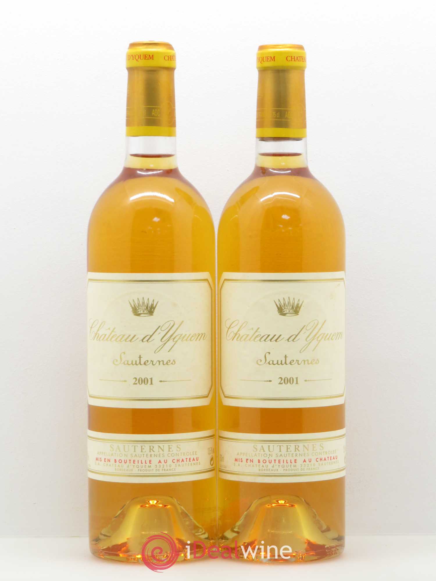 Château d' Yquem 1er Cru Classé Supérieur 2001 - Lotto di 2 bottiglie - 0
