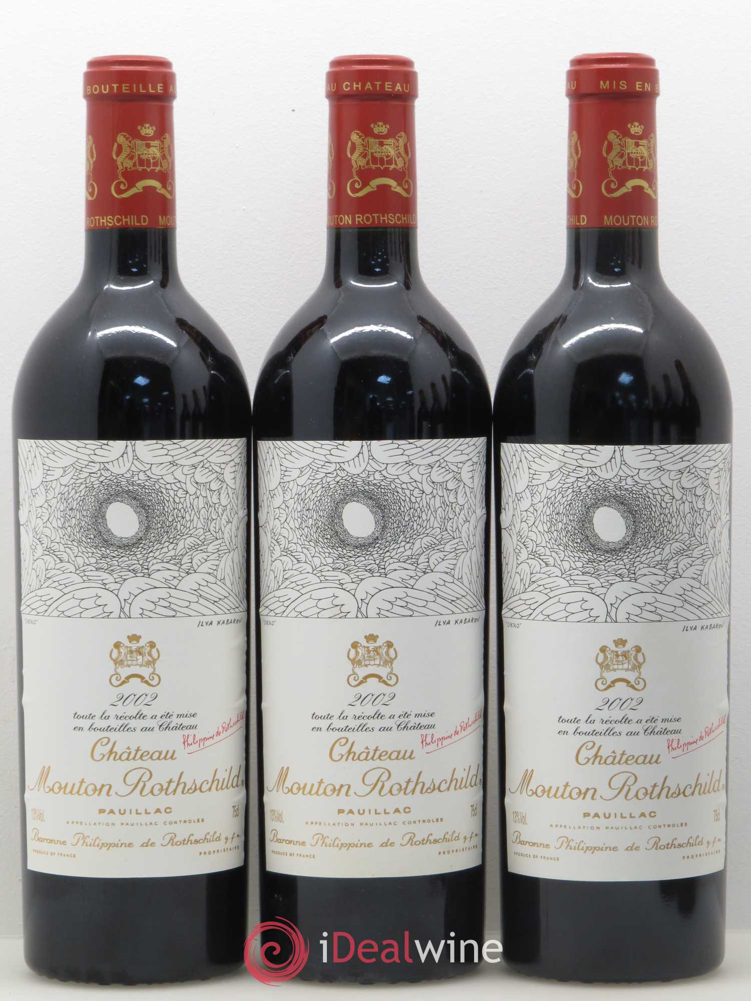 Château Mouton Rothschild 1er Grand Cru Classé 2002 - Lot de 12 bouteilles - 3