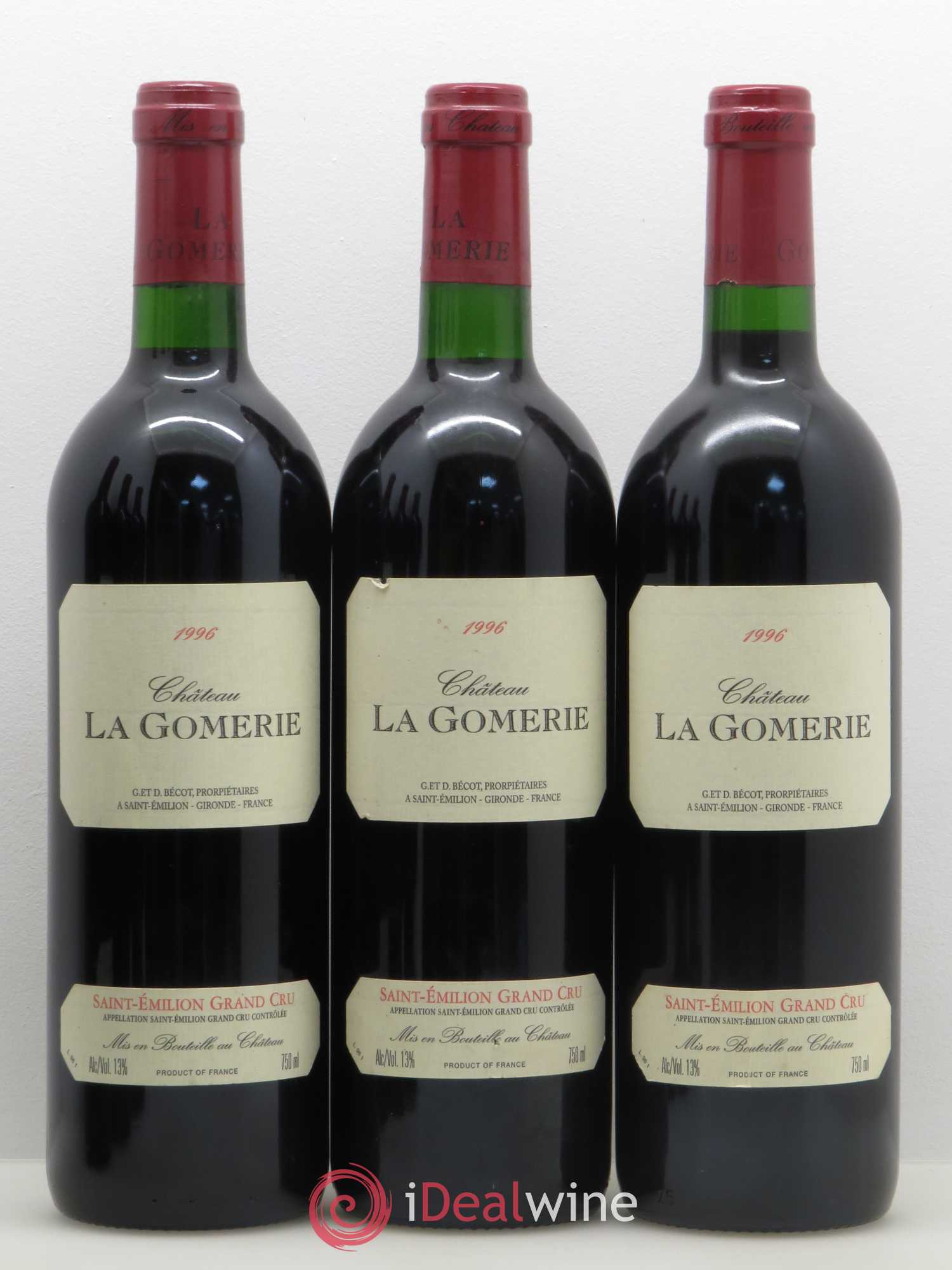 Château La Gomerie 1996 - Lot de 6 bouteilles - 1