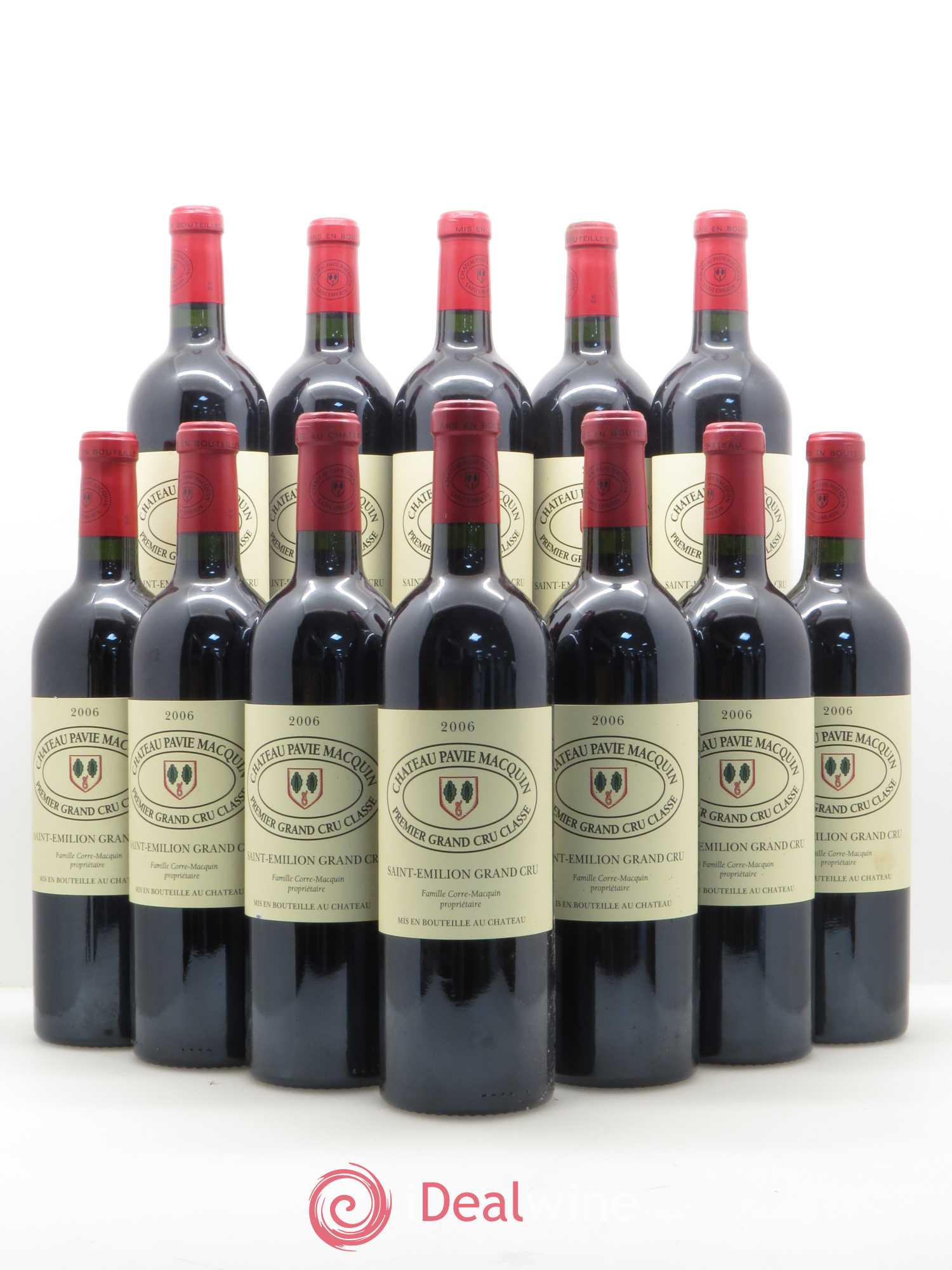 Château Pavie Macquin 1er Grand Cru Classé B 2006 - Lot de 12 bouteilles - 0