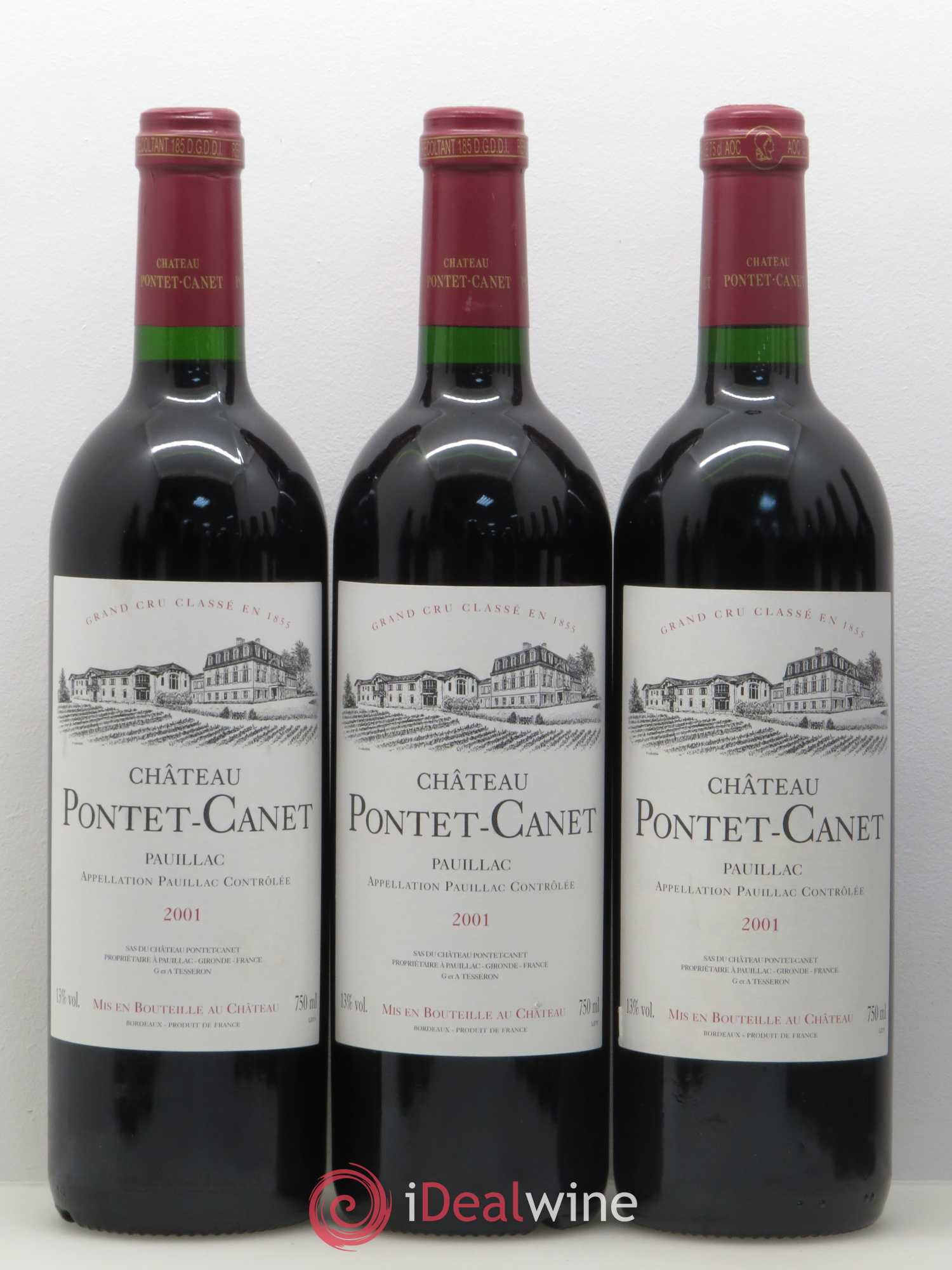 Château Pontet Canet 5ème Grand Cru Classé 2001 - Lot de 12 bouteilles - 4