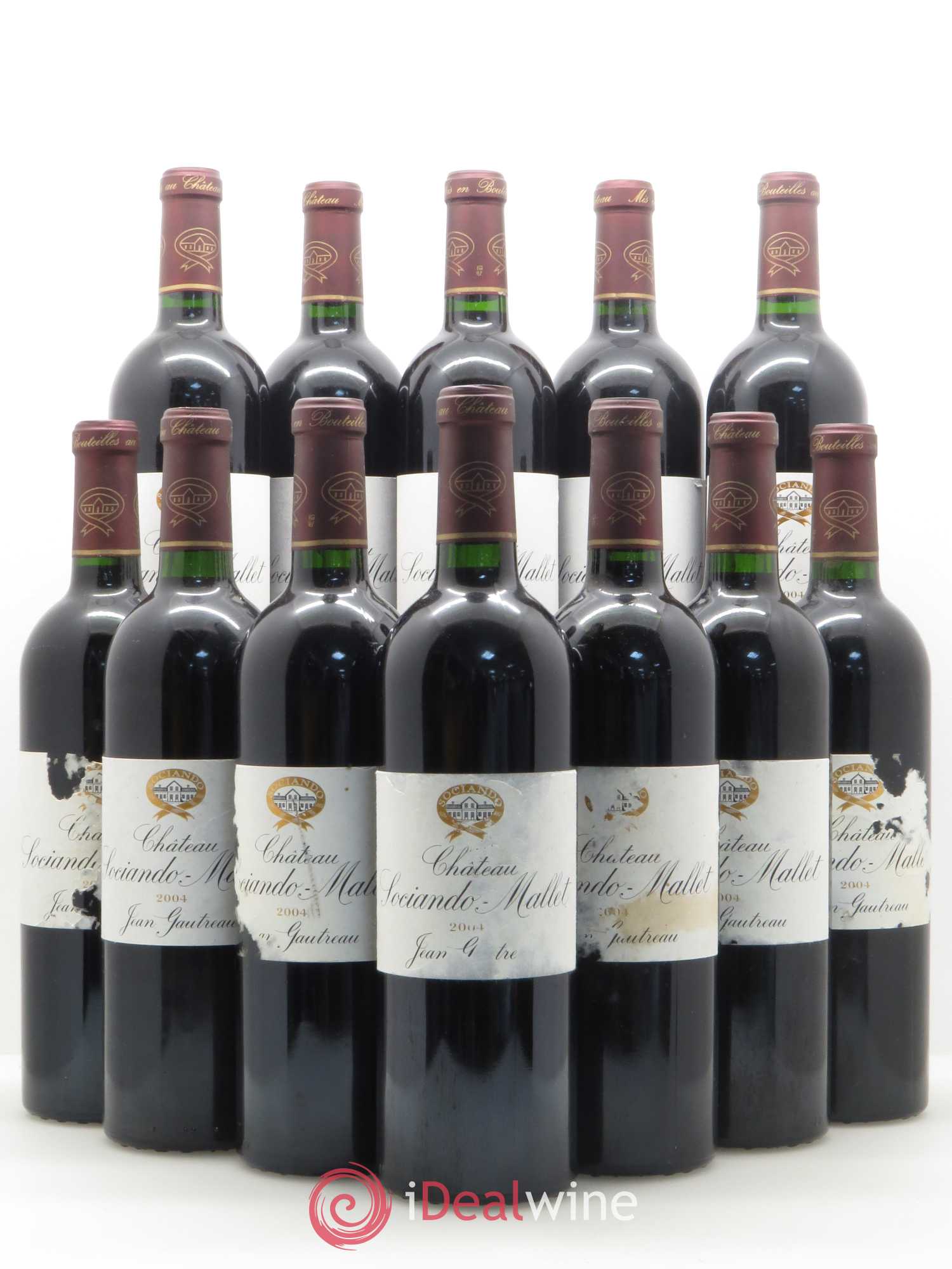 Château Sociando Mallet 2004 - Lot de 12 bouteilles - 0