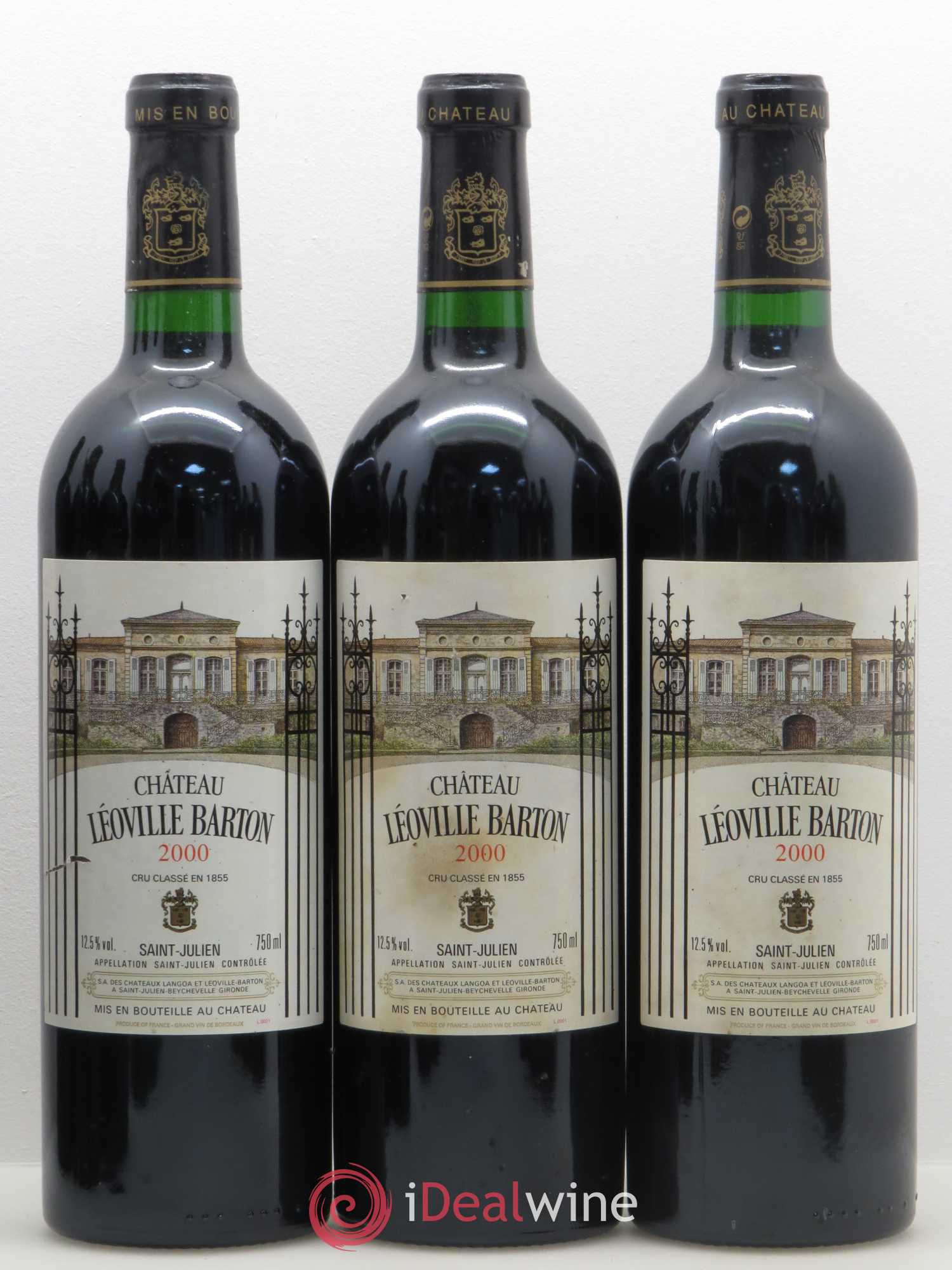 Château Léoville Barton 2ème Grand Cru Classé 2000 - Lot de 12 bouteilles - 3
