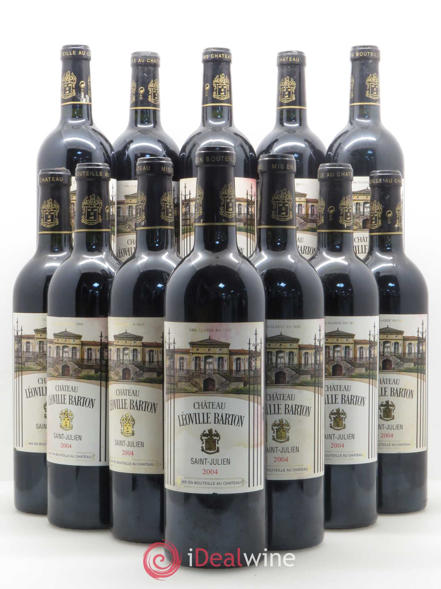 Château Léoville Barton 2ème Grand Cru Classé 2004 - Lot de 12 bouteilles - 0