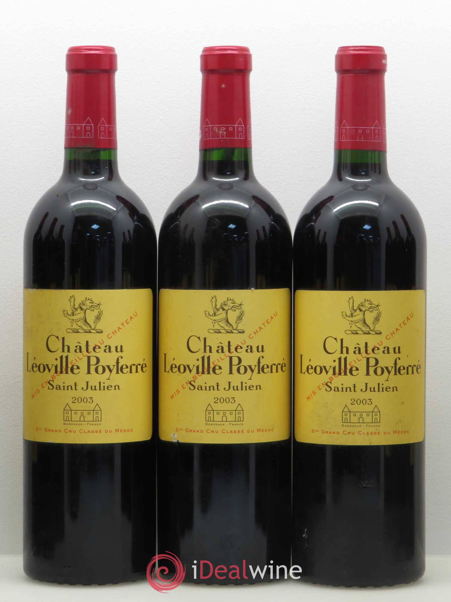 Château Léoville Poyferré 2ème Grand Cru Classé 2003 - Lot de 12 bouteilles - 2